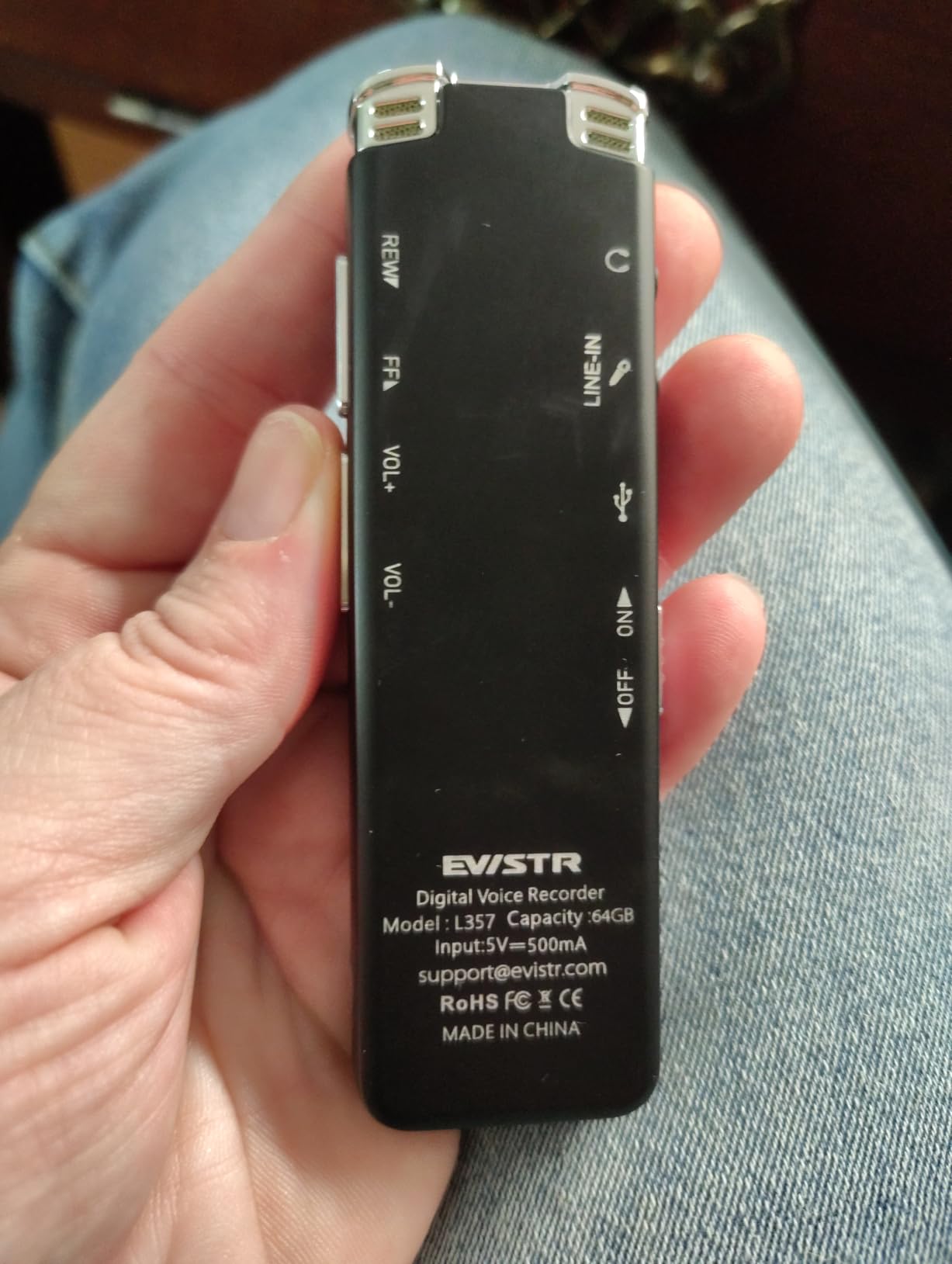 64GB Digital Voice Recorder with Playback: Voice Activated Recorders for Lectures Meetings Interviews - EVISTR Dictaphone customer photo 1
