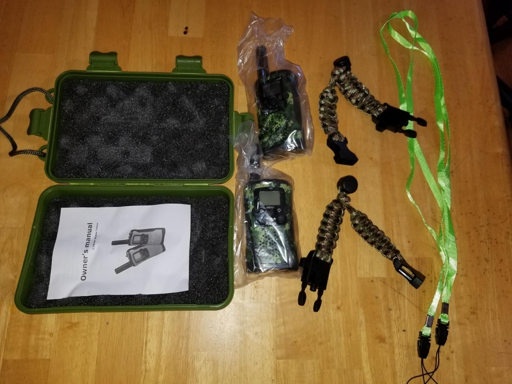 Walkie Talkies for Kids 22 Channel 2 Way Radio 3 Miles Long Range Handheld Walkie Talkies Durable Toy Best Birthday Gifts for 6 Year Old Boys and Girls fit Adventure Game Camping (Green Camo 1) customer photo 1