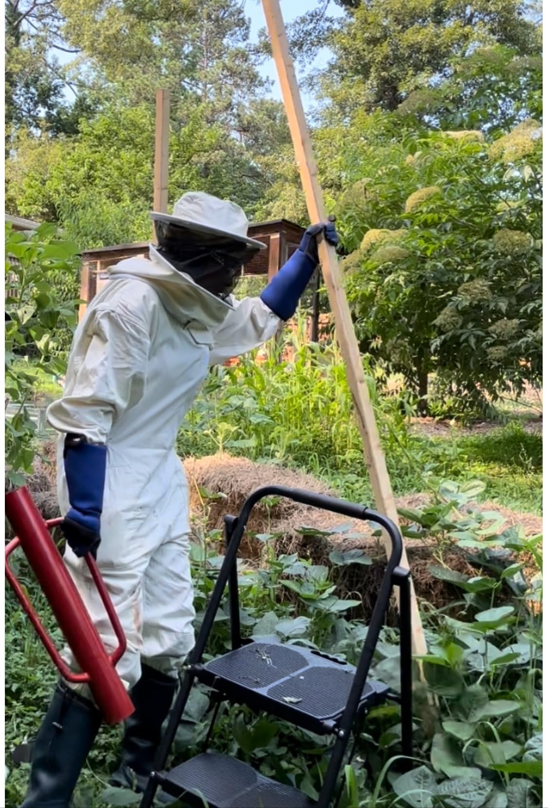 Bees & Co U73 Natural Cotton Beekeeper Suit with Round Veil customer photo 2