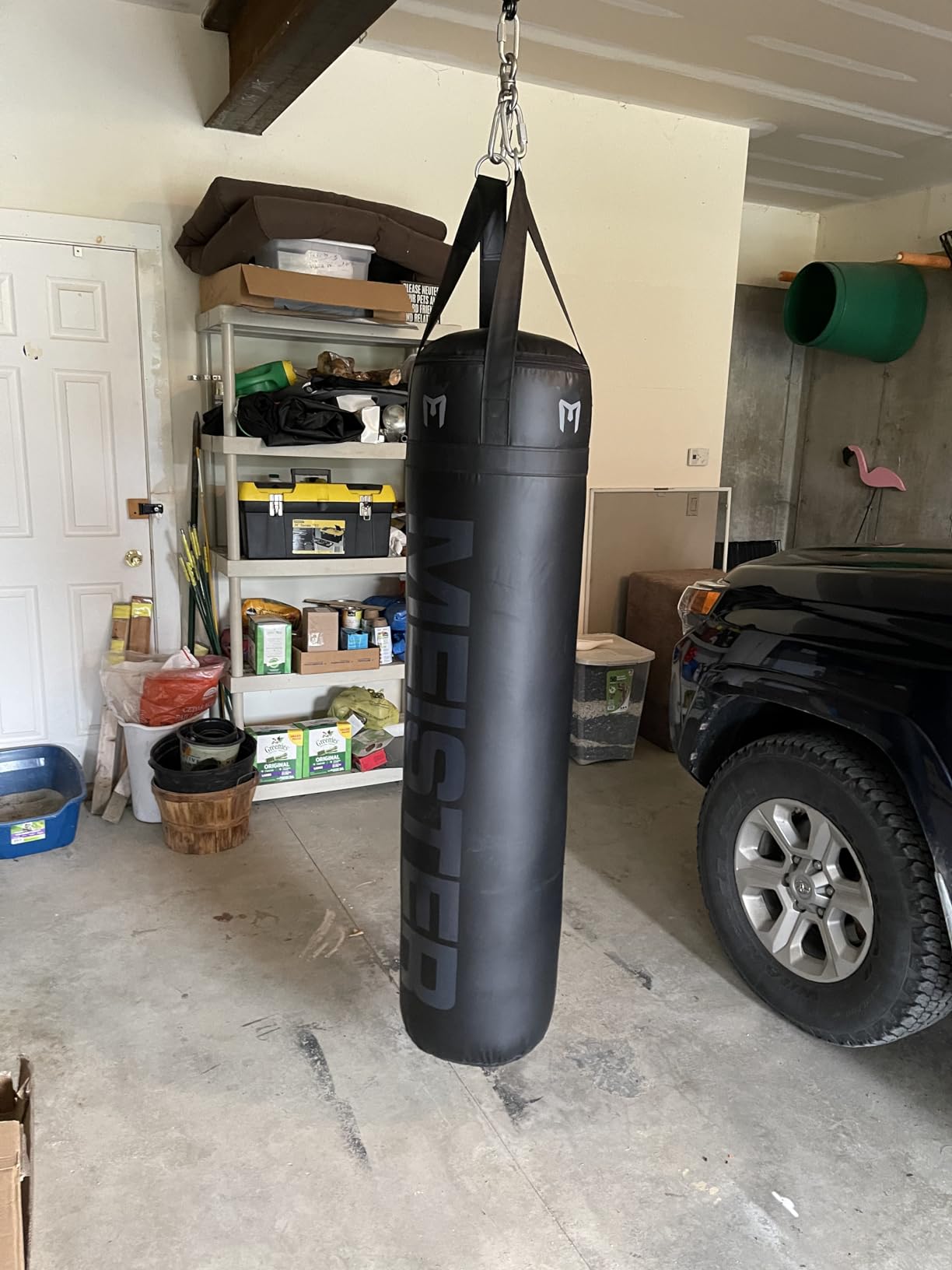 Meister 100lb Filled Heavy Bag for Boxing, MMA & Muay Thai - 60'' Professional Kicking & Punching Bag customer photo 1