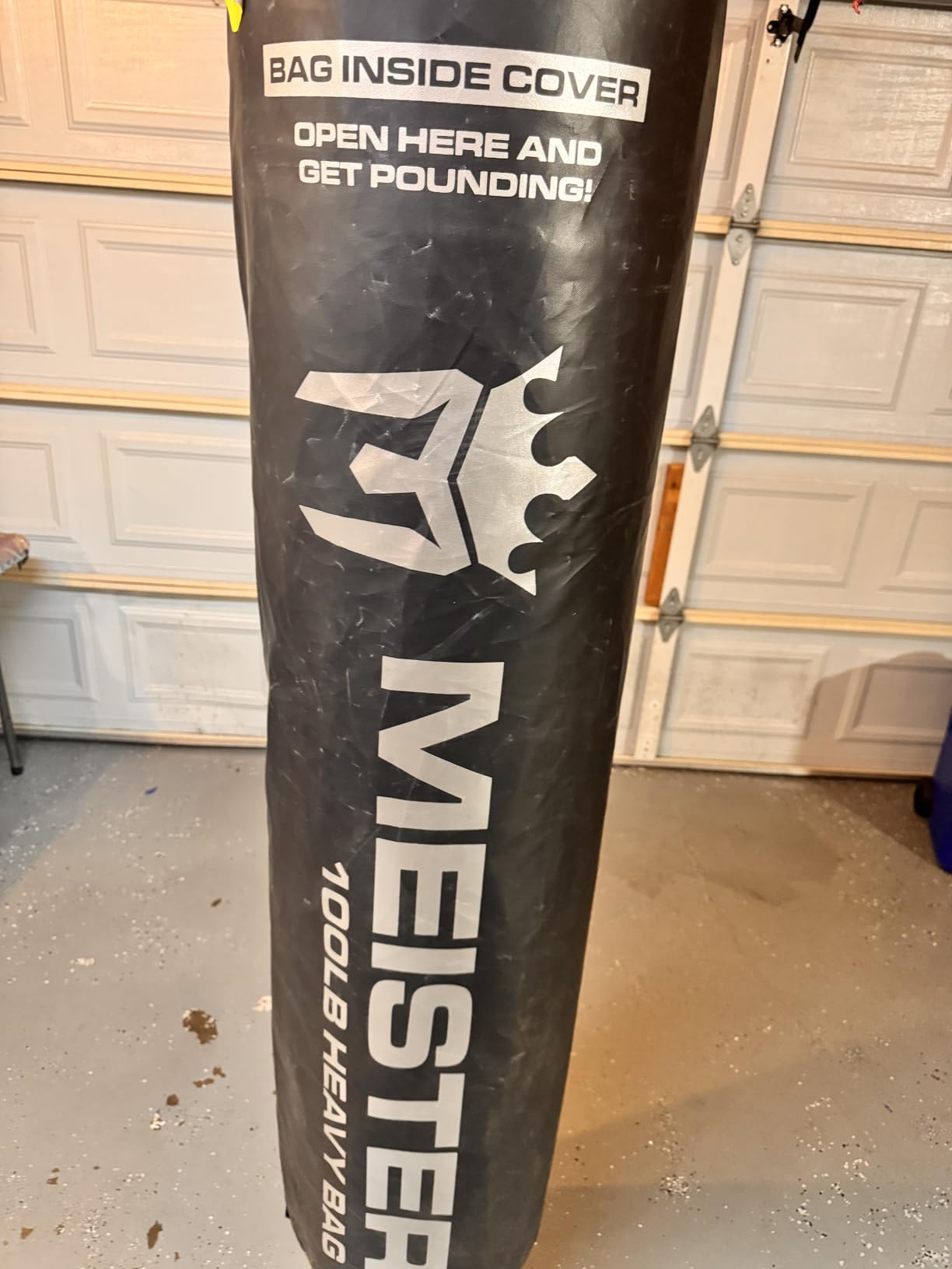 Meister 100lb Filled Heavy Bag for Boxing, MMA & Muay Thai - 60'' Professional Kicking & Punching Bag customer photo 2