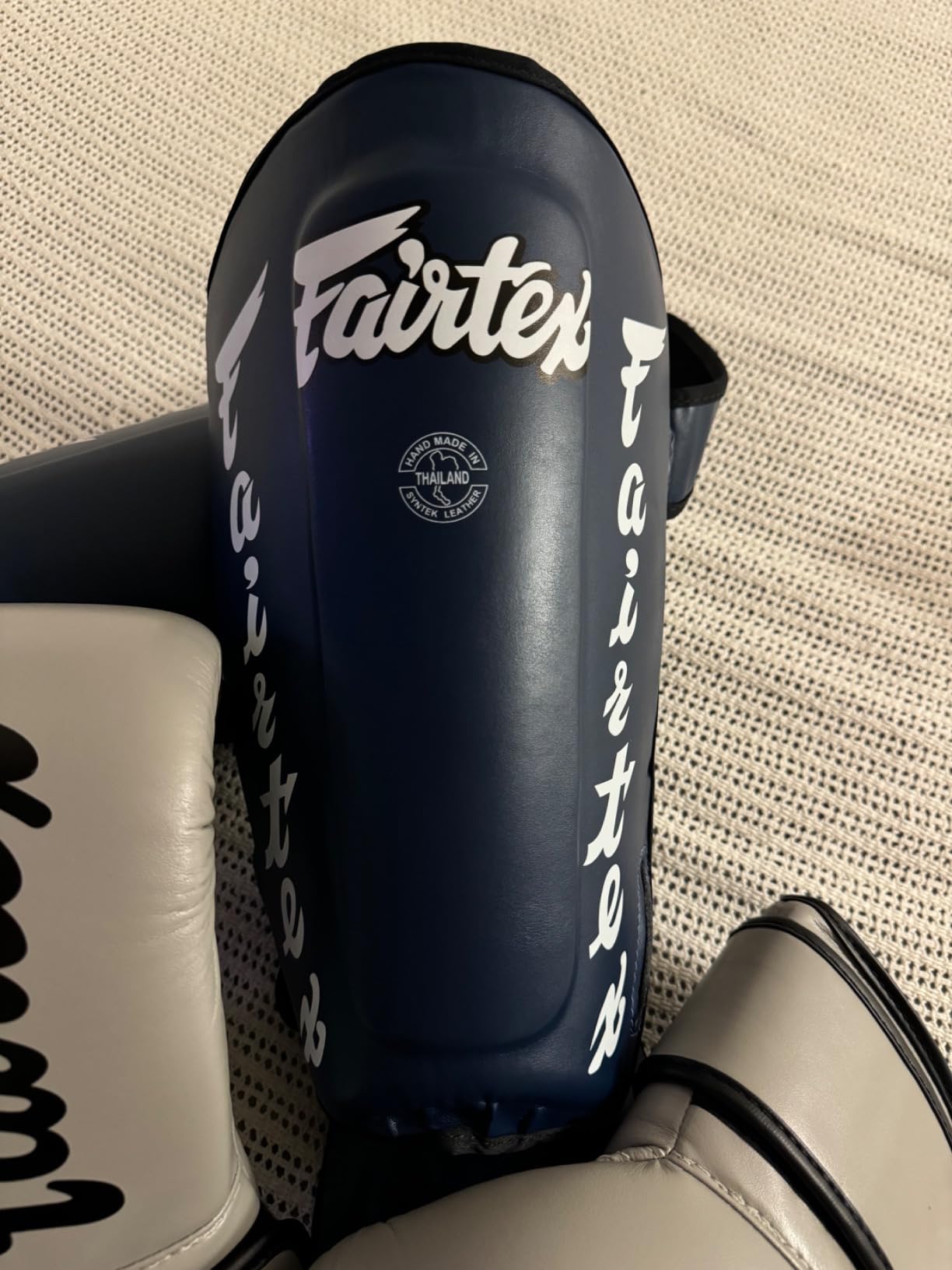 Fairtex SP7 Muay Thai Shin Guards for Men, Women, Kids | Shinguards Made with Syntek Leather & are Premium, Lightweight & Durable | Detachable shin & Foot Protector customer photo 2