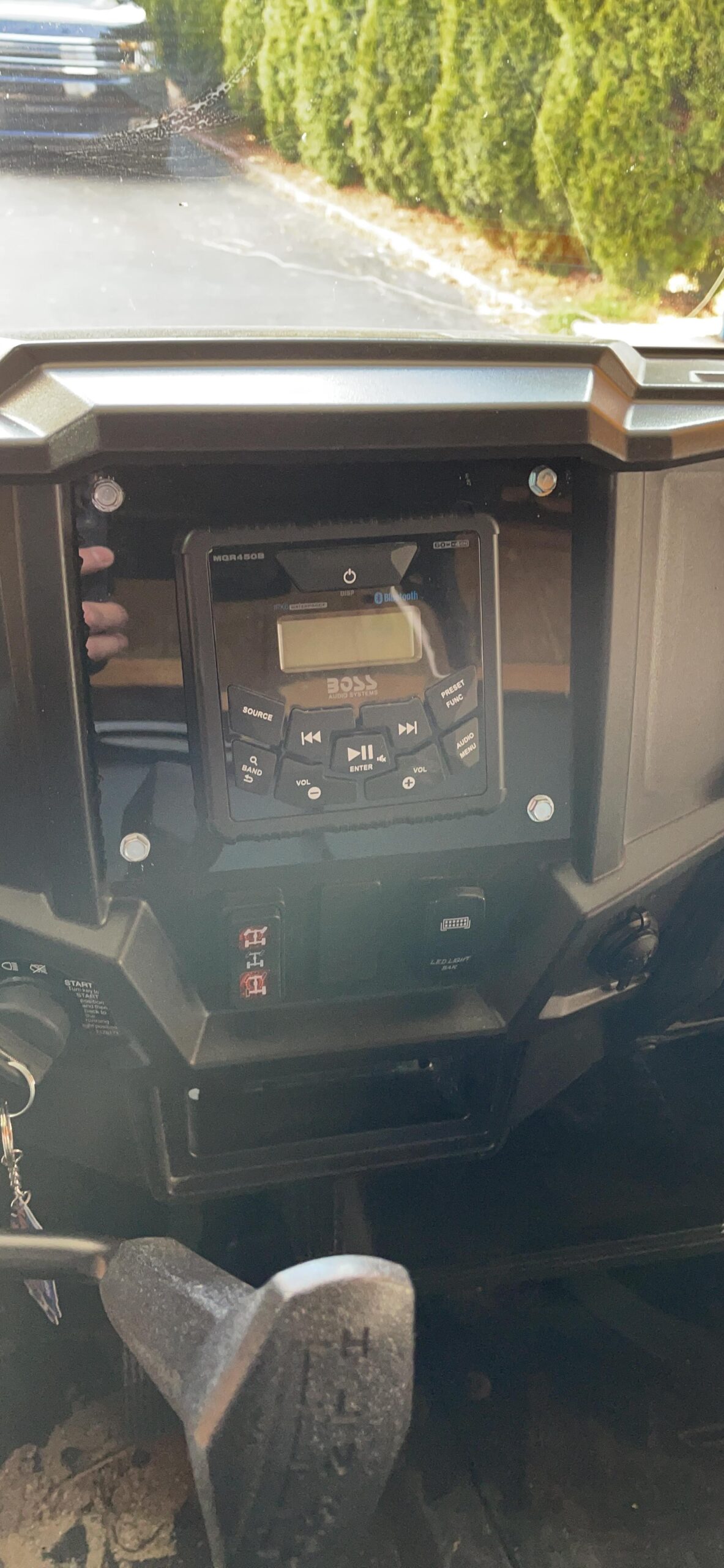 MCKGB450B.6 6.5 Inch Speakers & Marine Boat Gauge Stereo - Bluetooth Head Unit, No CD DVD Player, AM/FM Radio Receiver, NOAA Weather Band, IPX6 Weatherproof, USB customer photo 2