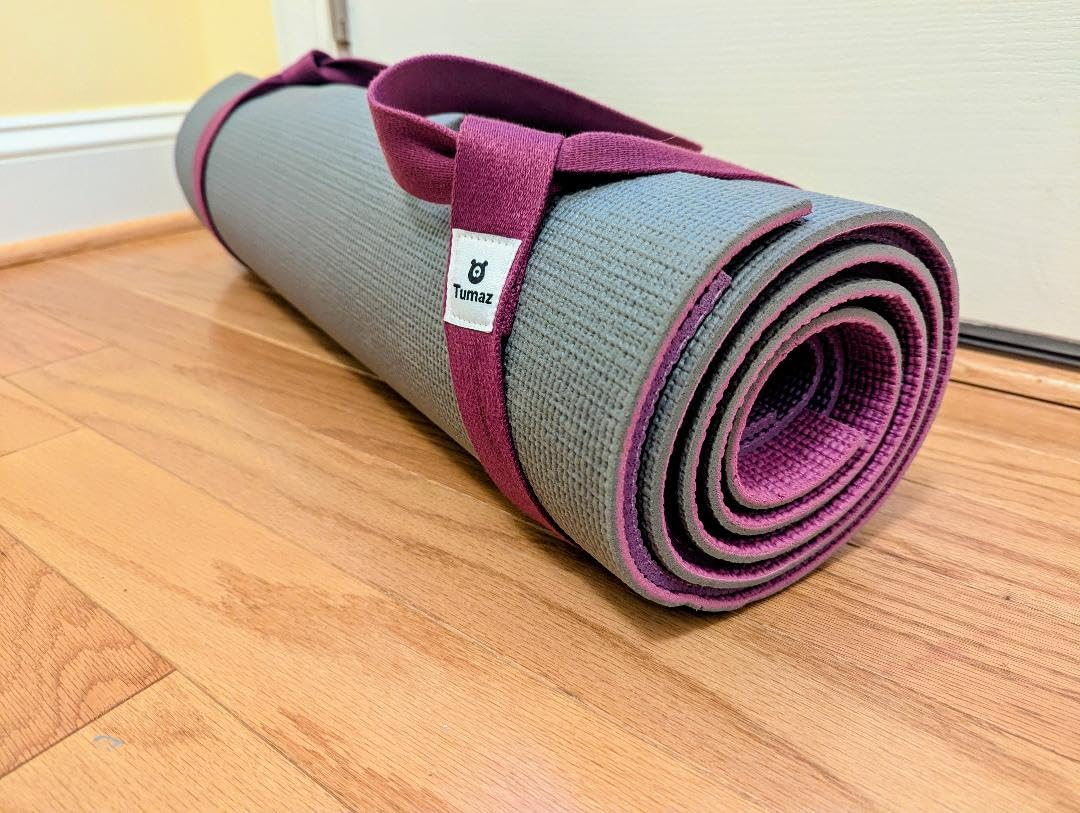 Tumaz Yoga Mat Strap [MAT NOT Included] (2 Sizes) with Extra Thick & Comfy Delicate Texture, Adjustable Yoga Mat Carrier customer photo 1