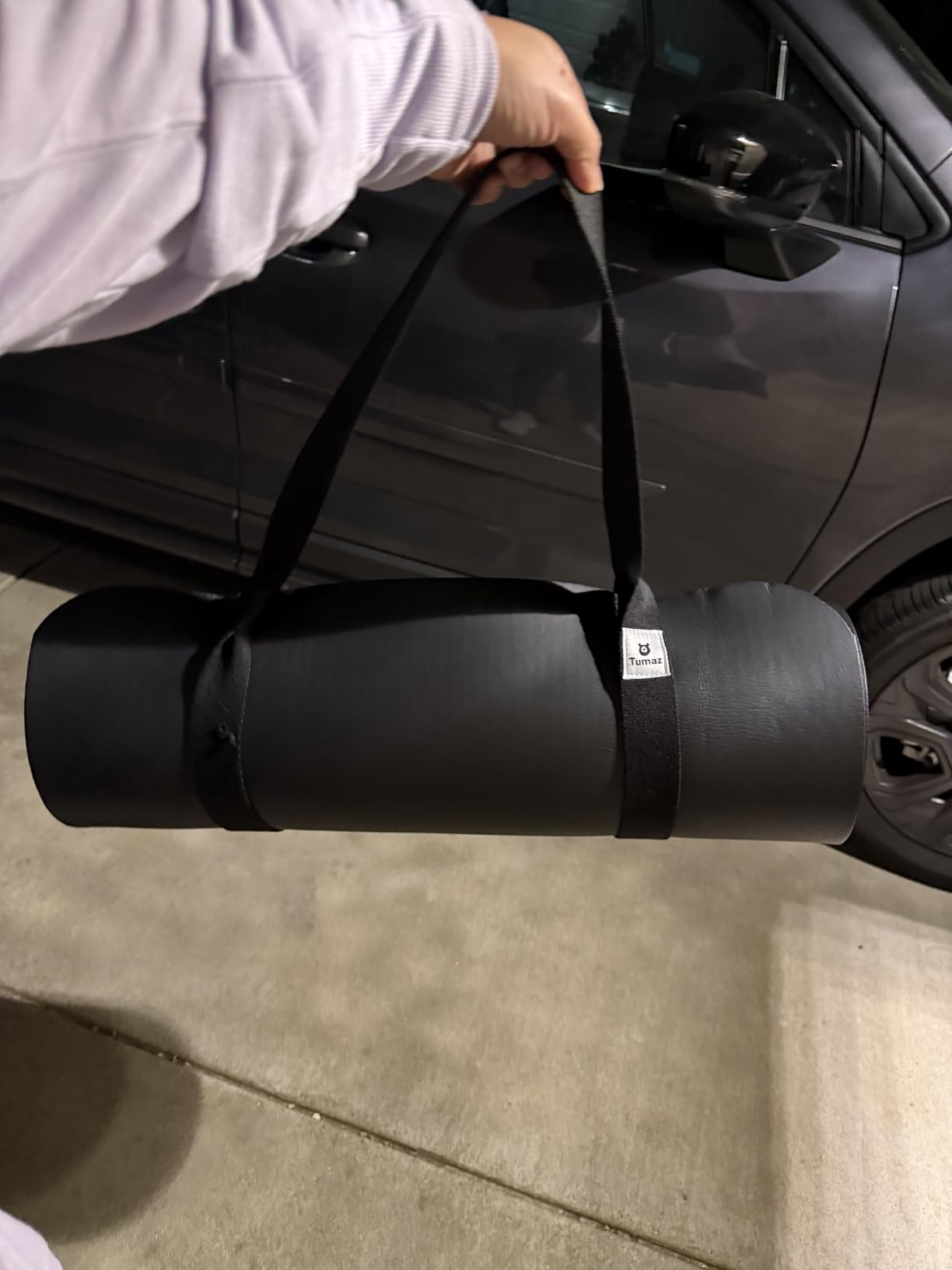 Tumaz Yoga Mat Strap [MAT NOT Included] (2 Sizes) with Extra Thick & Comfy Delicate Texture, Adjustable Yoga Mat Carrier customer photo 2