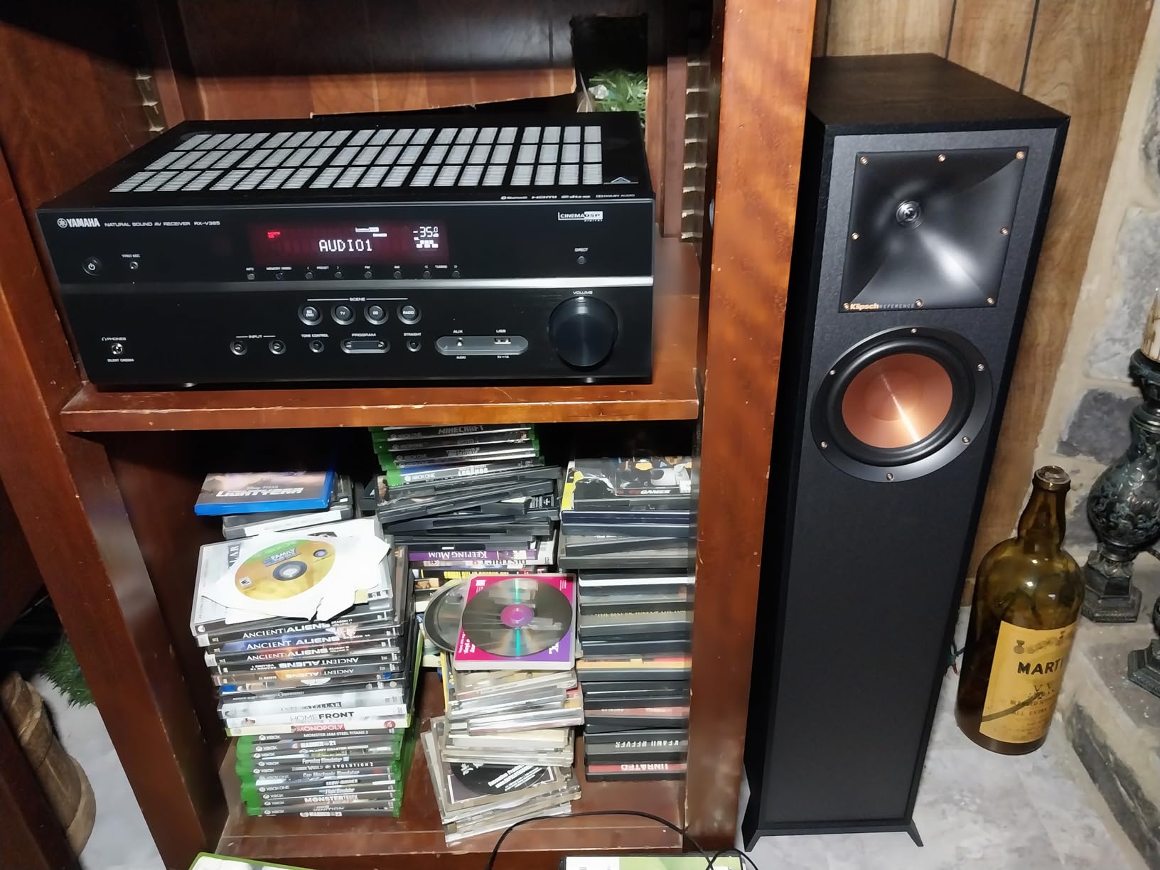 Yamaha RX-V385 5.1-Channel 4K Ultra HD AV Receiver with Bluetooth (Renewed) customer photo 1