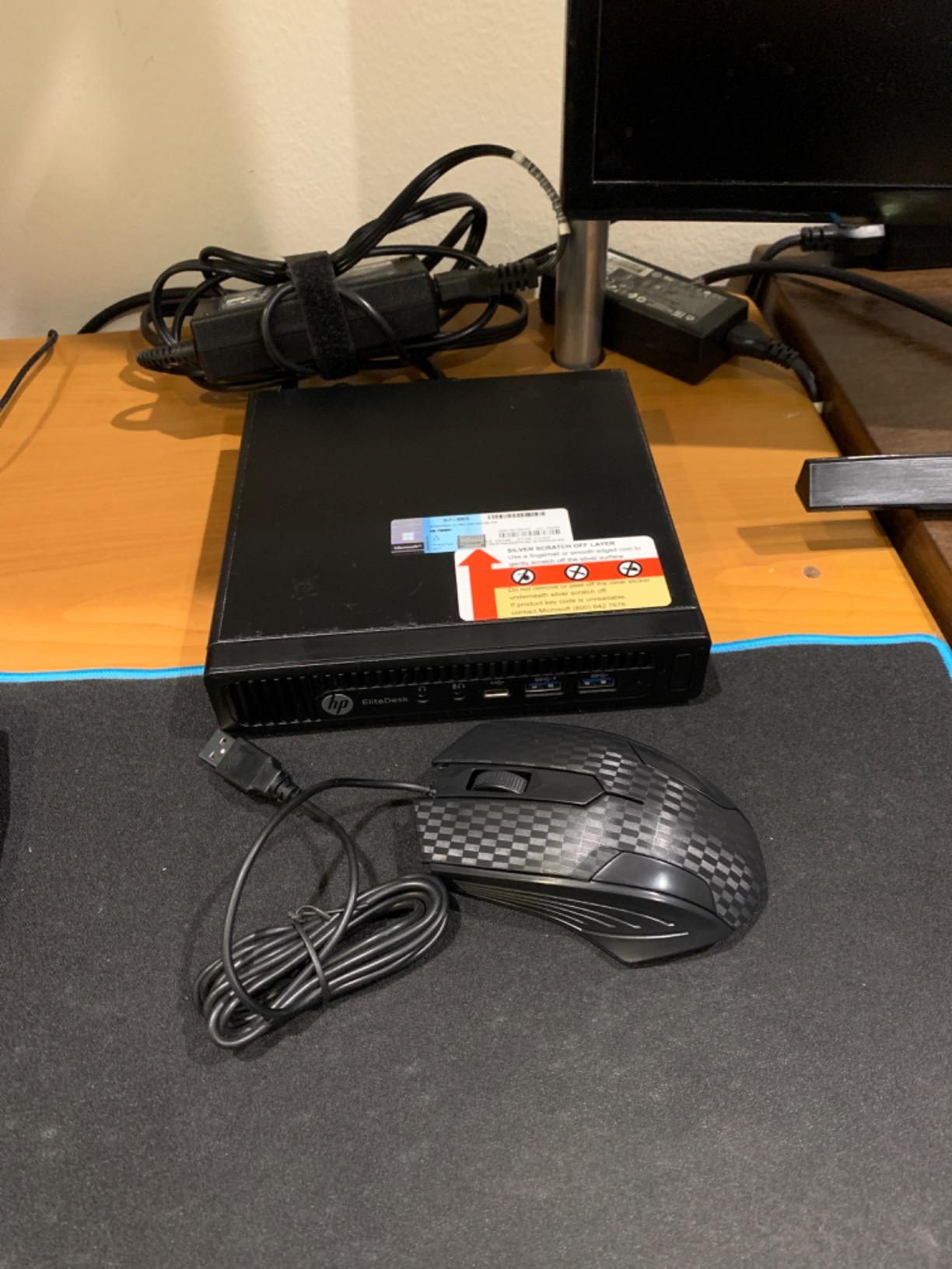 HP EliteDesk 800 G2 Mini Business Desktop PC Intel Quad-Core i5-6500T-2.5 GHz ,8G DDR4,240G SSD,VGA,DP port,Windows 10 Professional 64 Bit-Multi-Language-English/Spanish (Renewed) customer photo 1