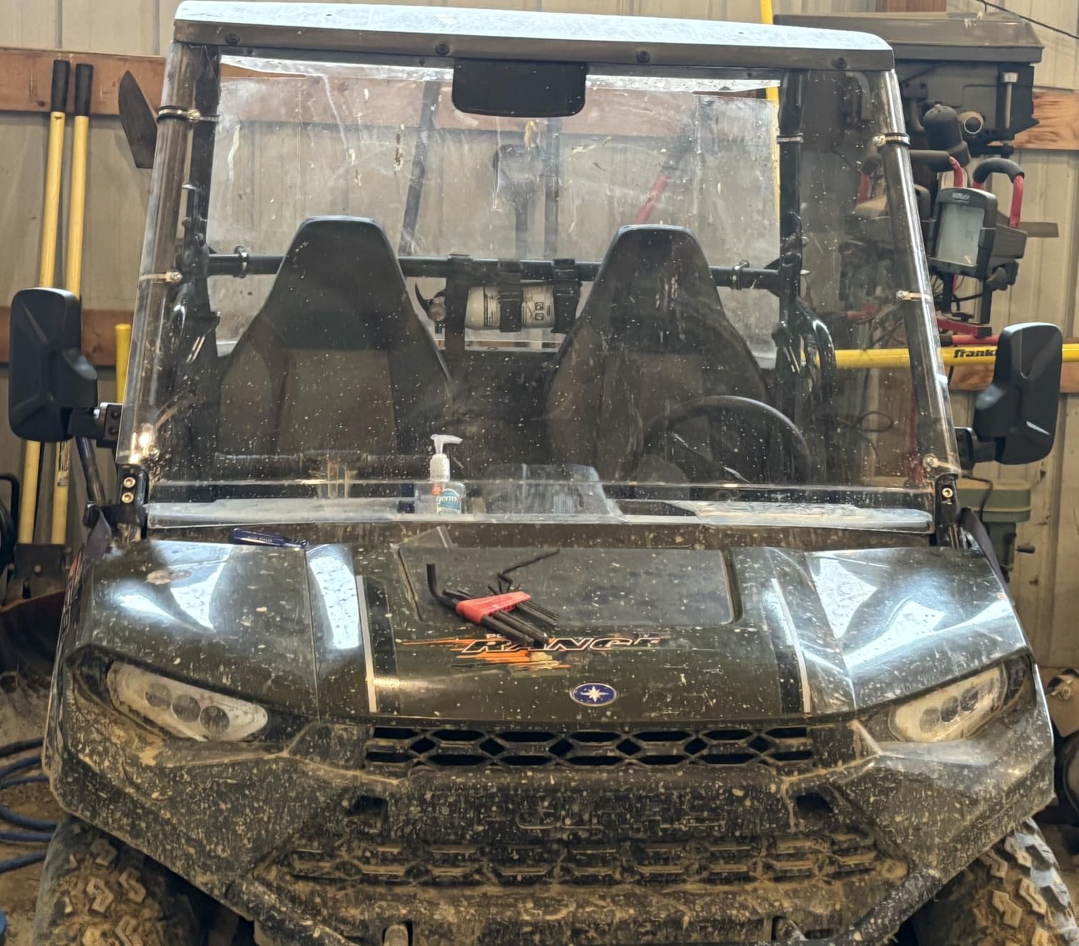 RANSOTO UTV Side Rear view Mirror And Center Mirror for 1.6