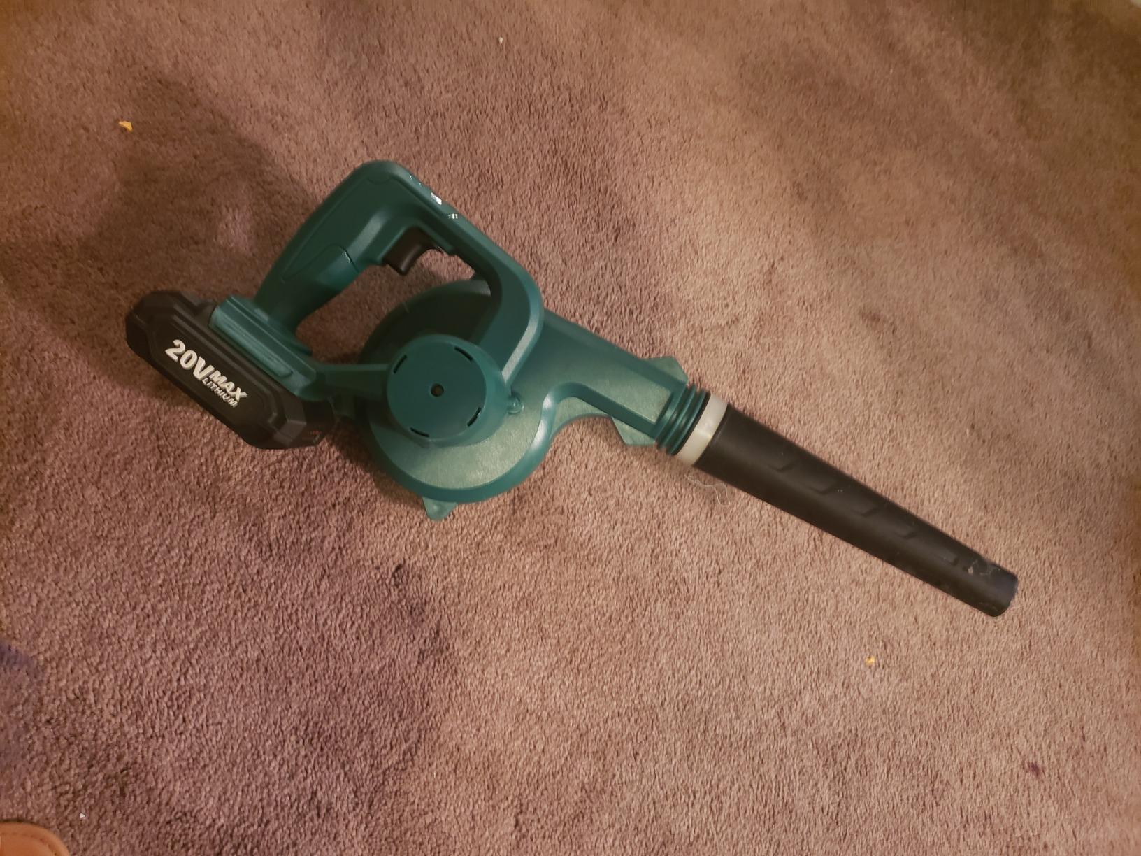 K I M O. Cordless Leaf Blower Vacuum Combo 4 in 1, 3 Nozzles &3 Modes for Inflation & Deflation, Extended Tube & Variable Speed, 20000RPM 150MPH, 2x2000mAh Battery Powered Leaf Blowers for Lawn Care customer photo 2