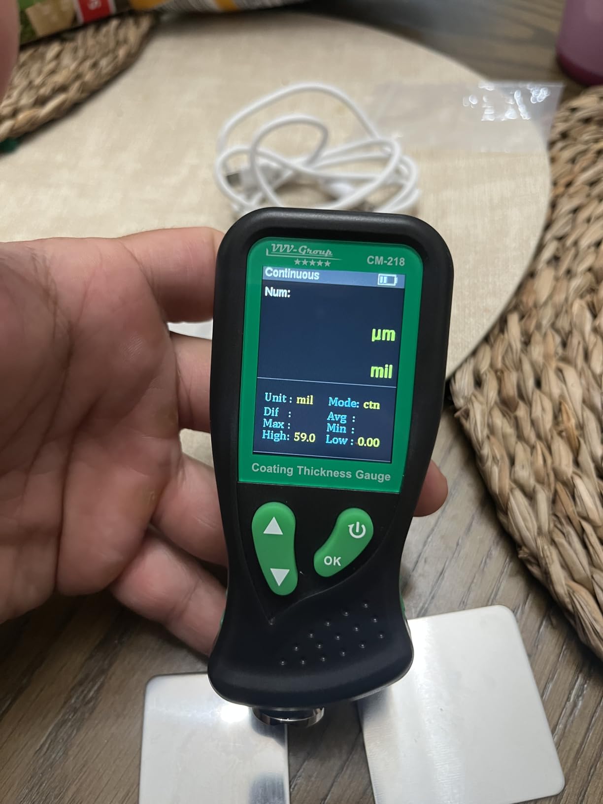 Digital Coating Thickness Gauge CM-218 Best Mil/Micron Paint Depth Meter for Car and Industrial (Resolution 0.01mils) customer photo 2