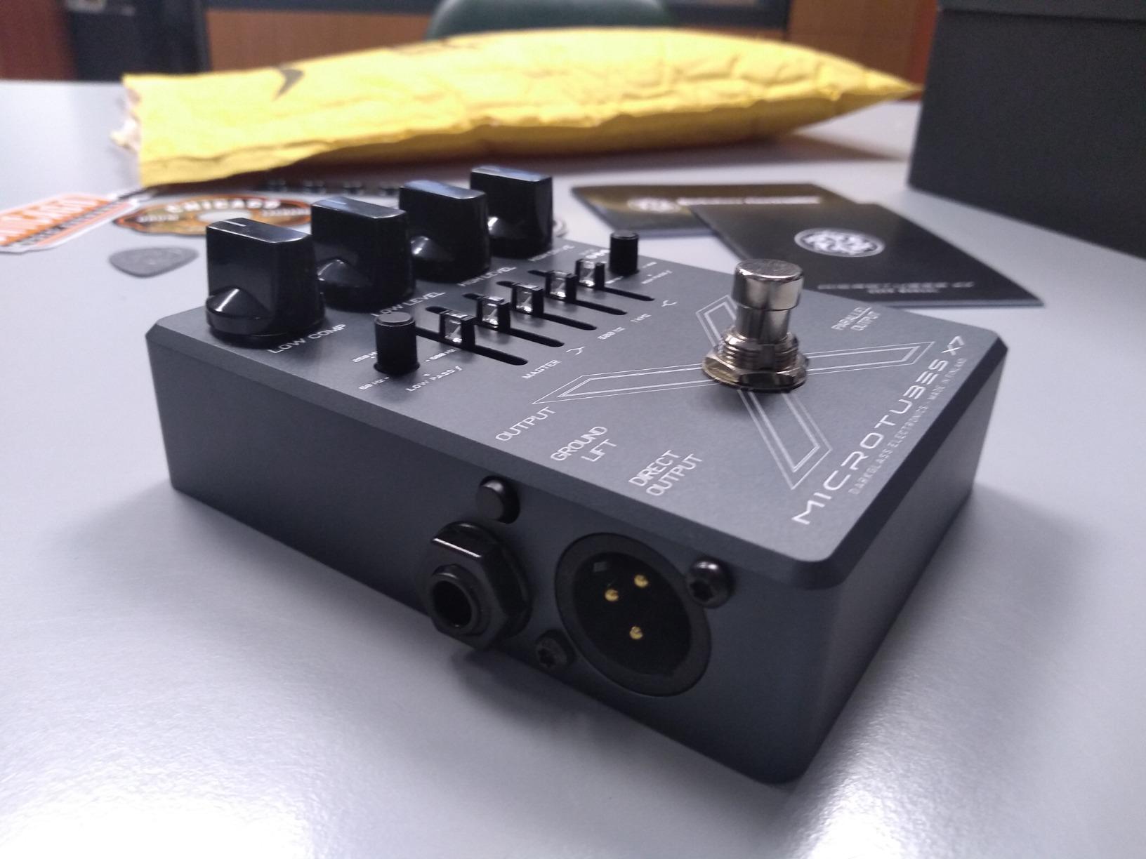 Darkglass Microtubes X Ultra Bass Preamp Pedal w/Variable Filters, 6-band Graphic EQ, and XLR DI Output customer photo 2