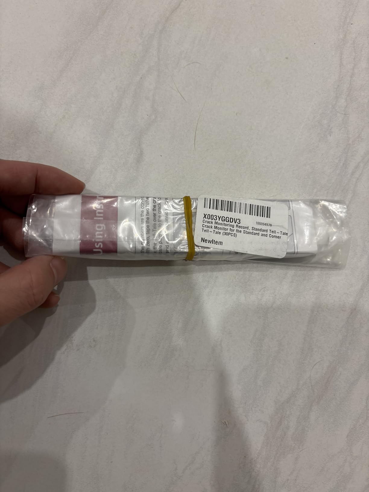 Crack Monitoring Record, Standard Tell-Tale Crack Monitor for the Standard and Corner Tell-Tale (1PCS) customer photo 1