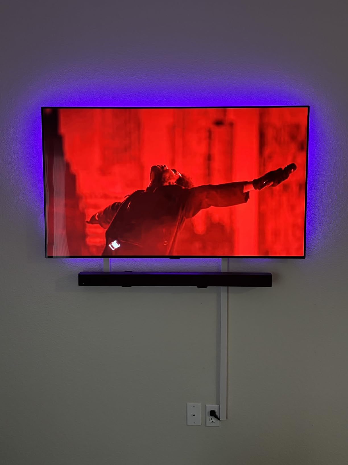notiela Soundbar Mount Shelf for Samsung, Sony, LG, Vizio, Bose, Onn and More Soundbar Wall Mount Bracket - Sound Bar Mounts Under TV Mounting Bracket customer photo 1