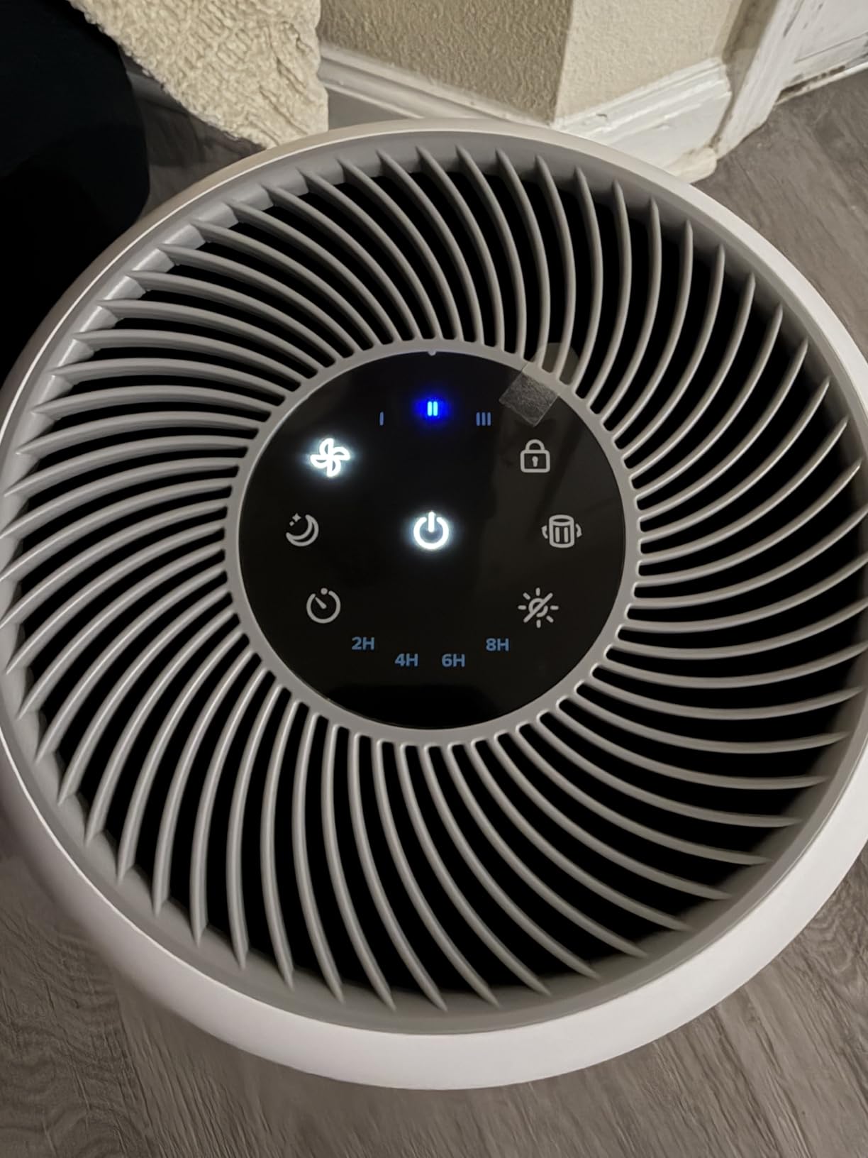 LEVOIT Air Purifier for Home Allergies Pet Hair in Bedroom, Covers Up to 1073 ft² by 56W High Torque Motor, AHAM VERIFIDE, 3-in-1 Filter with HEPA Sleep Mode, Remove Dust Smoke Odor, Core300-P, White customer photo 1