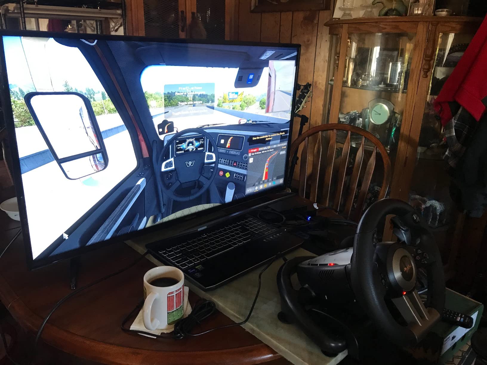 PXN PC Racing Wheel, V3II 180 Degree Universal Usb Car Sim Race Steering Wheel with Pedals for PC, PS3, PS4, Xbox One, Xbox Series X/S, Switch customer photo 1