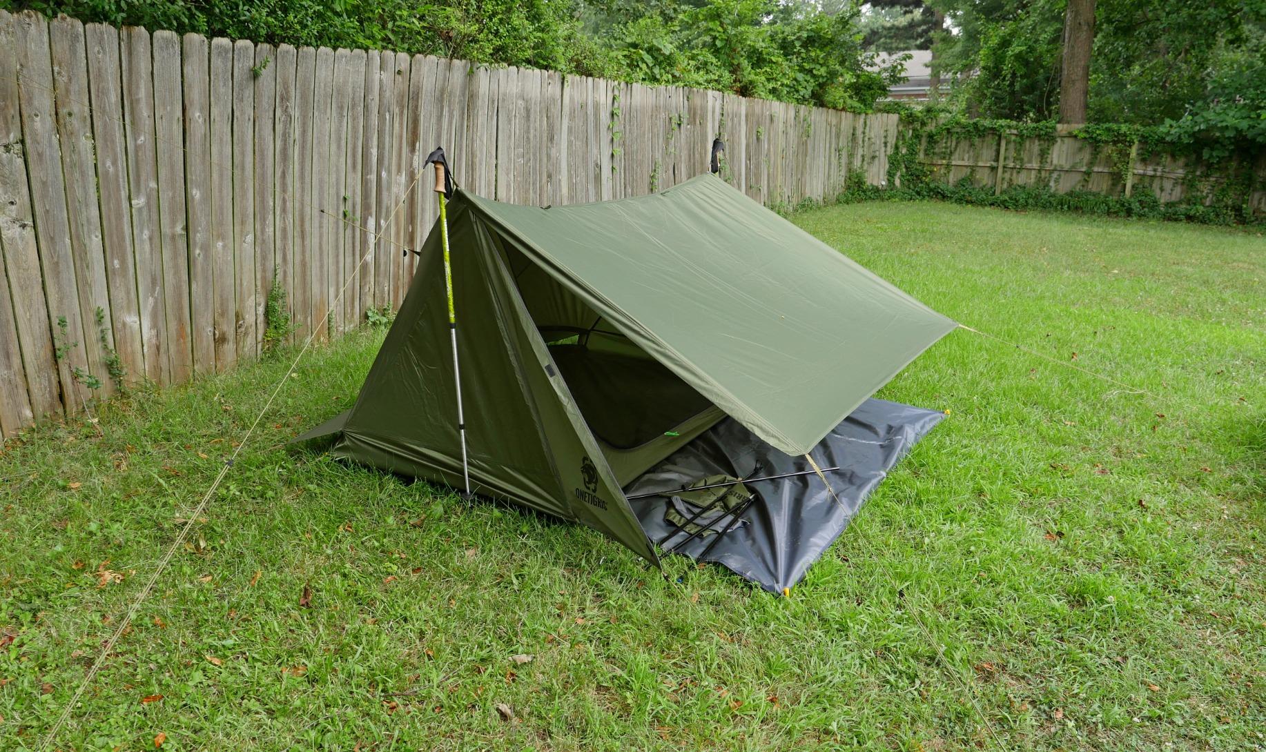 OneTigris Backwoods Bungalow Bushcraft Shelter 2.0, Ultralight Backpacking Tent with with Porch for Camping Hiking Backpacking Motorcycle Kayak Bushcrafters customer photo 1