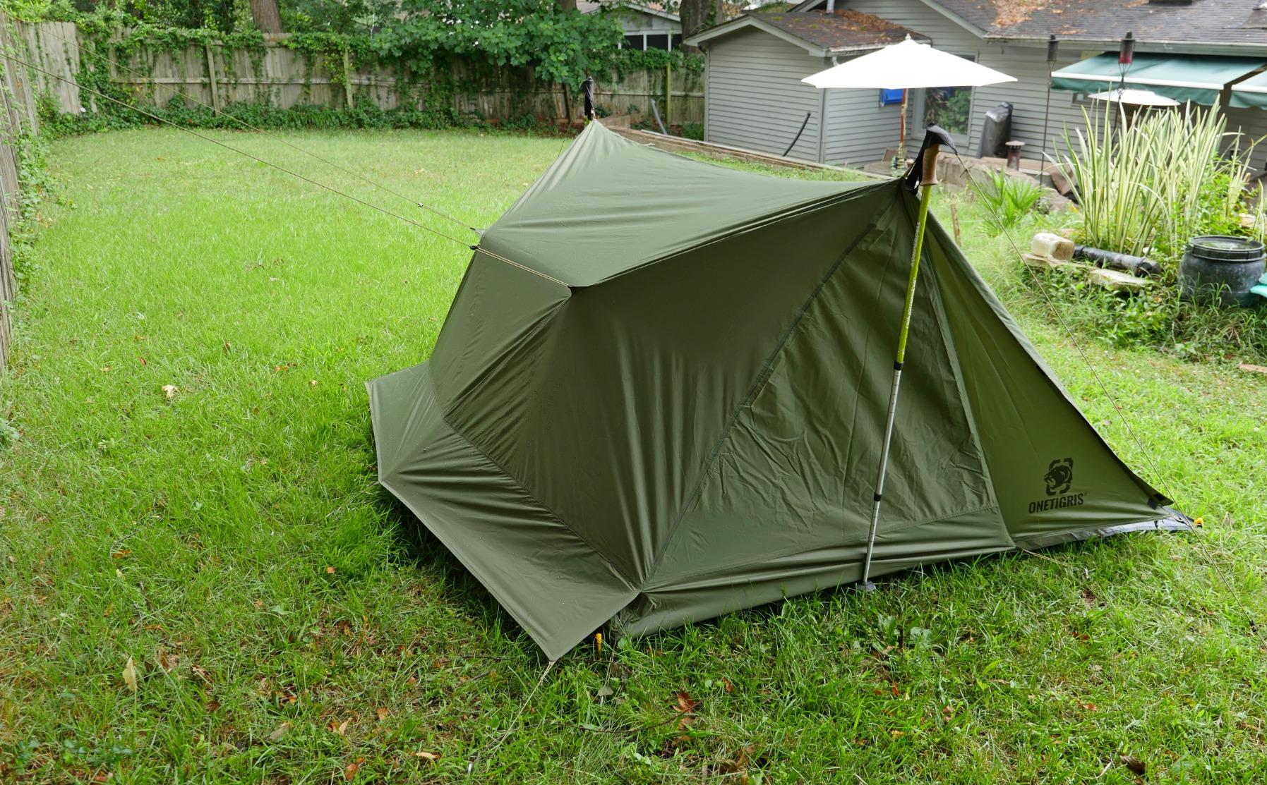 OneTigris Backwoods Bungalow Bushcraft Shelter 2.0, Ultralight Backpacking Tent with with Porch for Camping Hiking Backpacking Motorcycle Kayak Bushcrafters customer photo 2