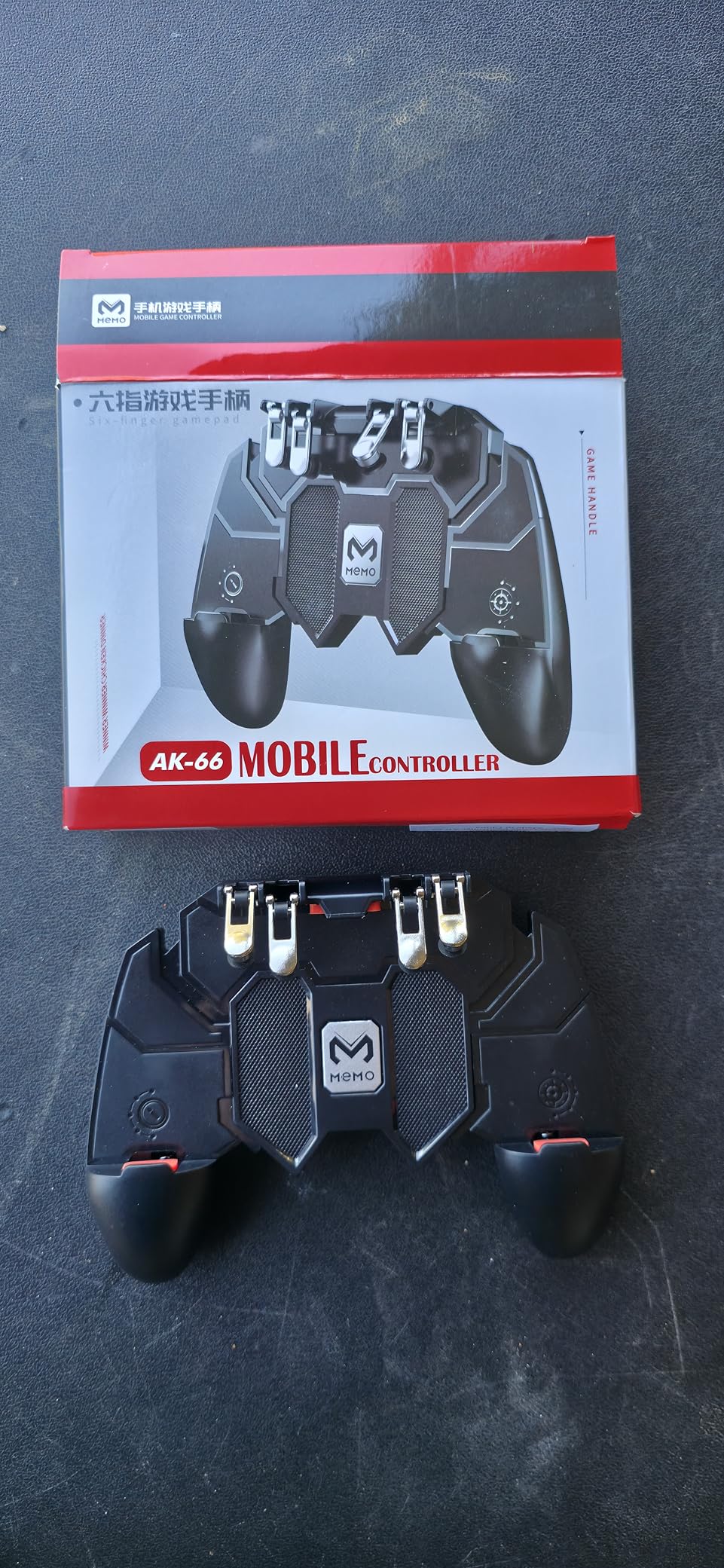 Mobile Game Controller for iPhone & Android, Pubg Mobile Controller with Cooling Fan, Phone Triggers for Gaming, Gaming Grip Joystick Gamepad Shoot Aim Keys for 4.7-6.5