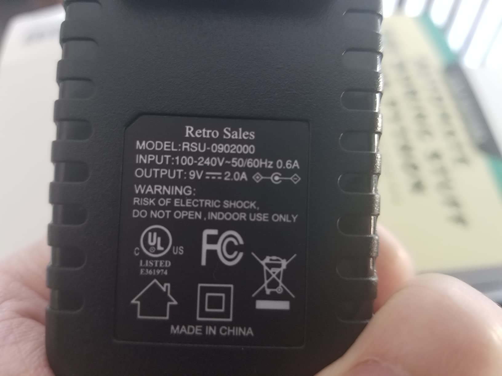 Sega Genesis Power cord supply adapter for Genesis 1 power supply SEGA CD NES PC Engine TurboGrafx Neo Geo AES 9V 10V Original wall oem power adapter replacement MK 1602 RSU0902000 customer photo 2
