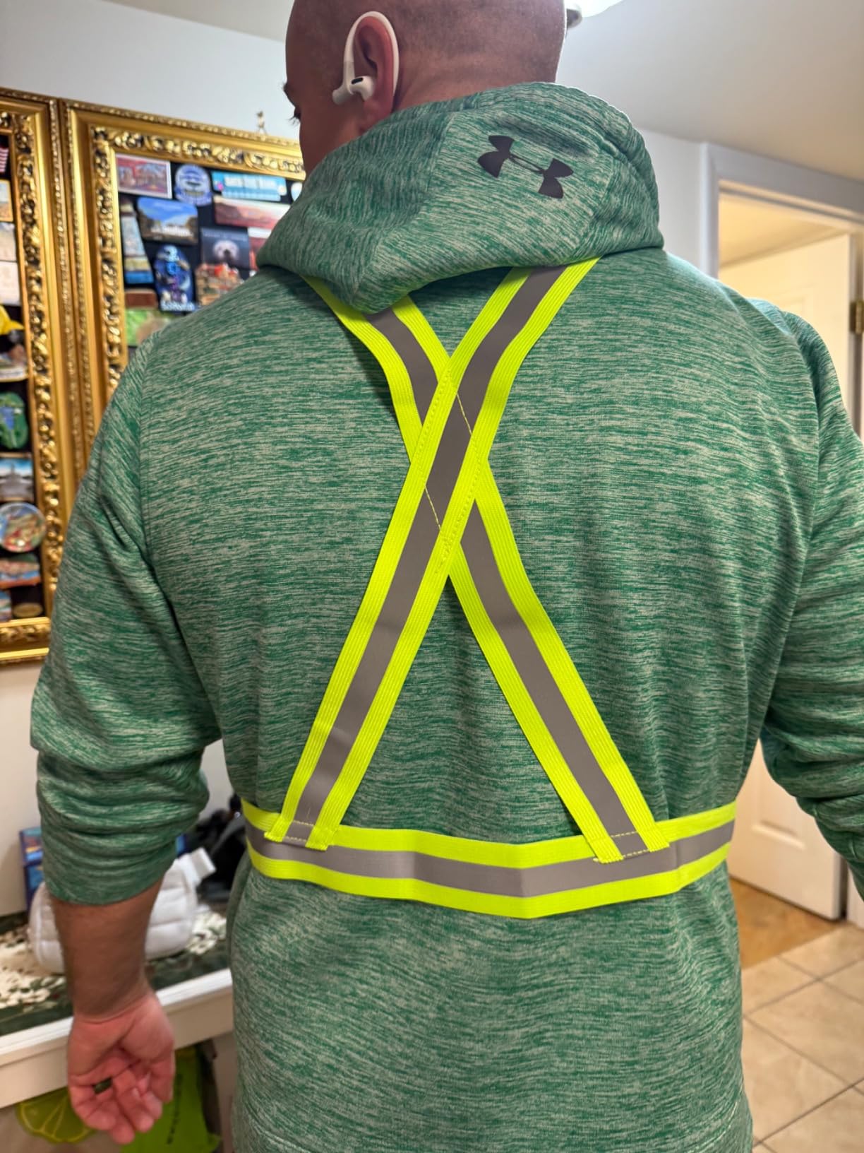 Reflective Vest Running Gear 2Pack, High Visibility Adjustable Safety Ves for Night Cycling,Hiking, Jogging,Dog Walking customer photo 2