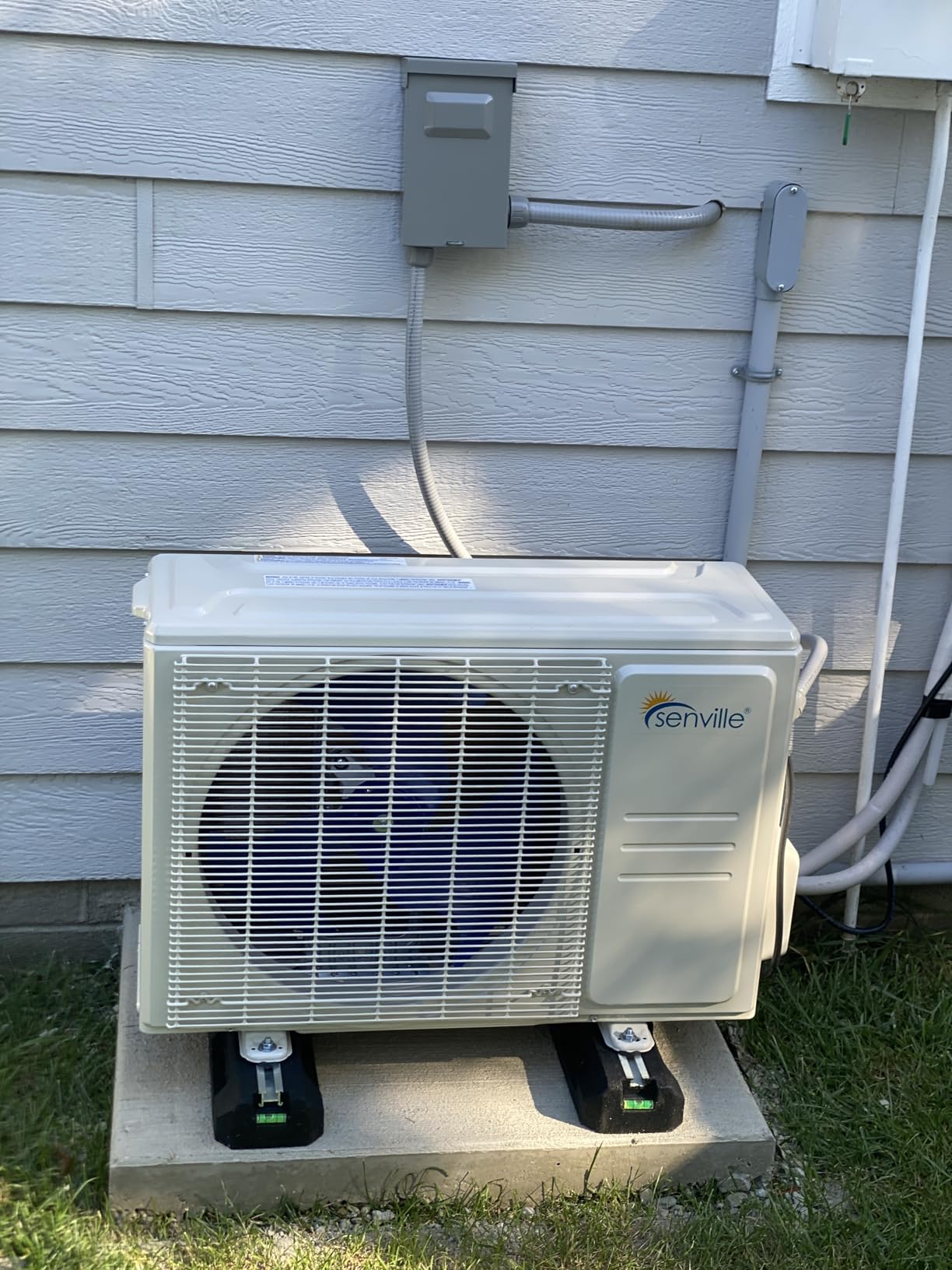 Senville LETO Series Mini Split Air Conditioner Heat Pump, 9000 BTU 208/230V, Inverter, Works with Alexa, 0.75 Ton, White customer photo 1