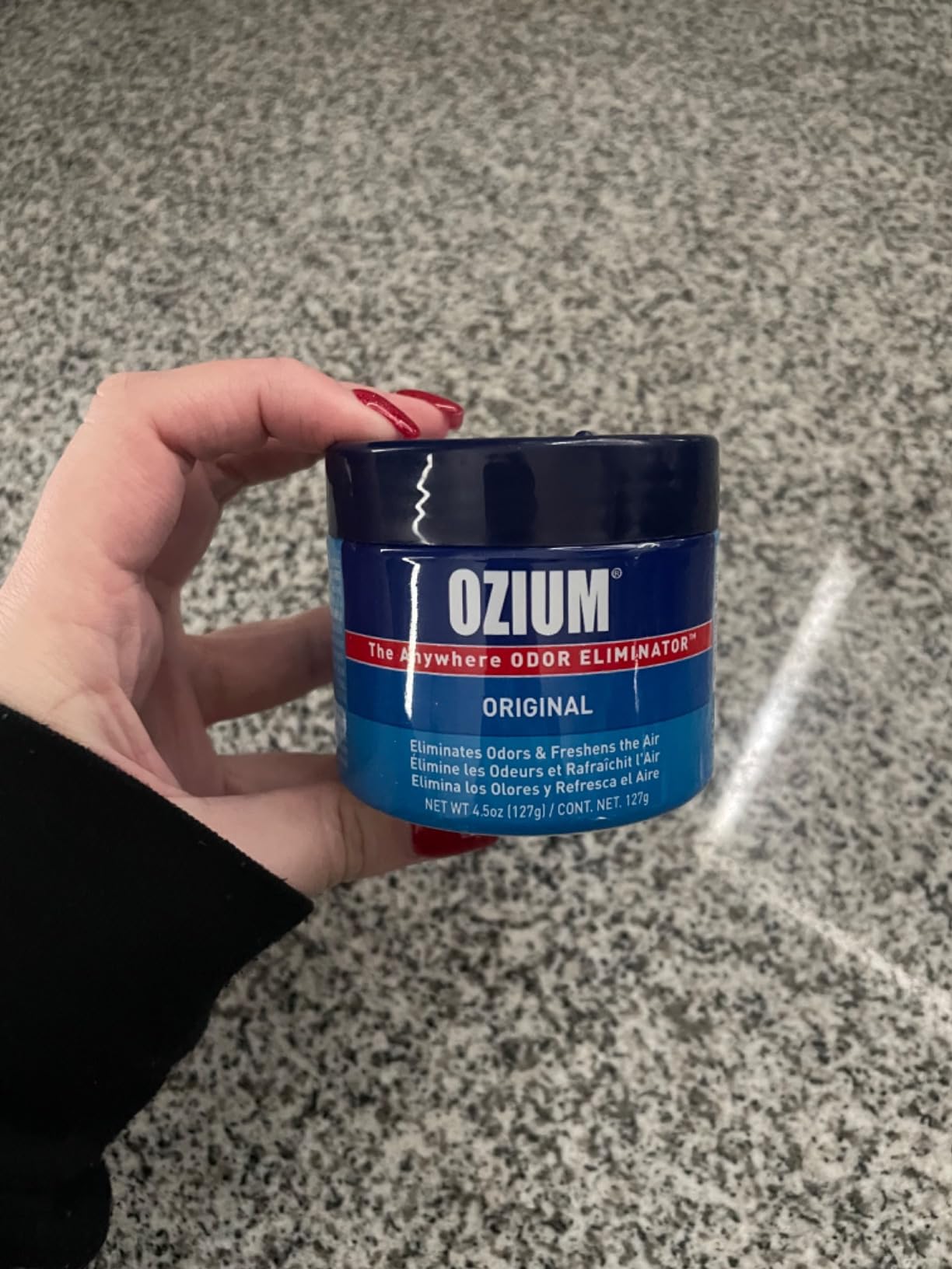 Ozium 4.5 Oz. Odor Eliminating Gel for Homes, Cars, Offices and More, Original, 4 Pack customer photo 2
