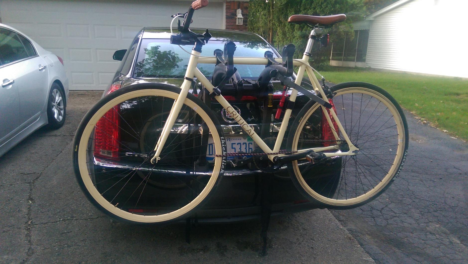 Saris Bones EX 2-Bike Trunk Rack Bicycle Carrier, Made in USA customer photo 2