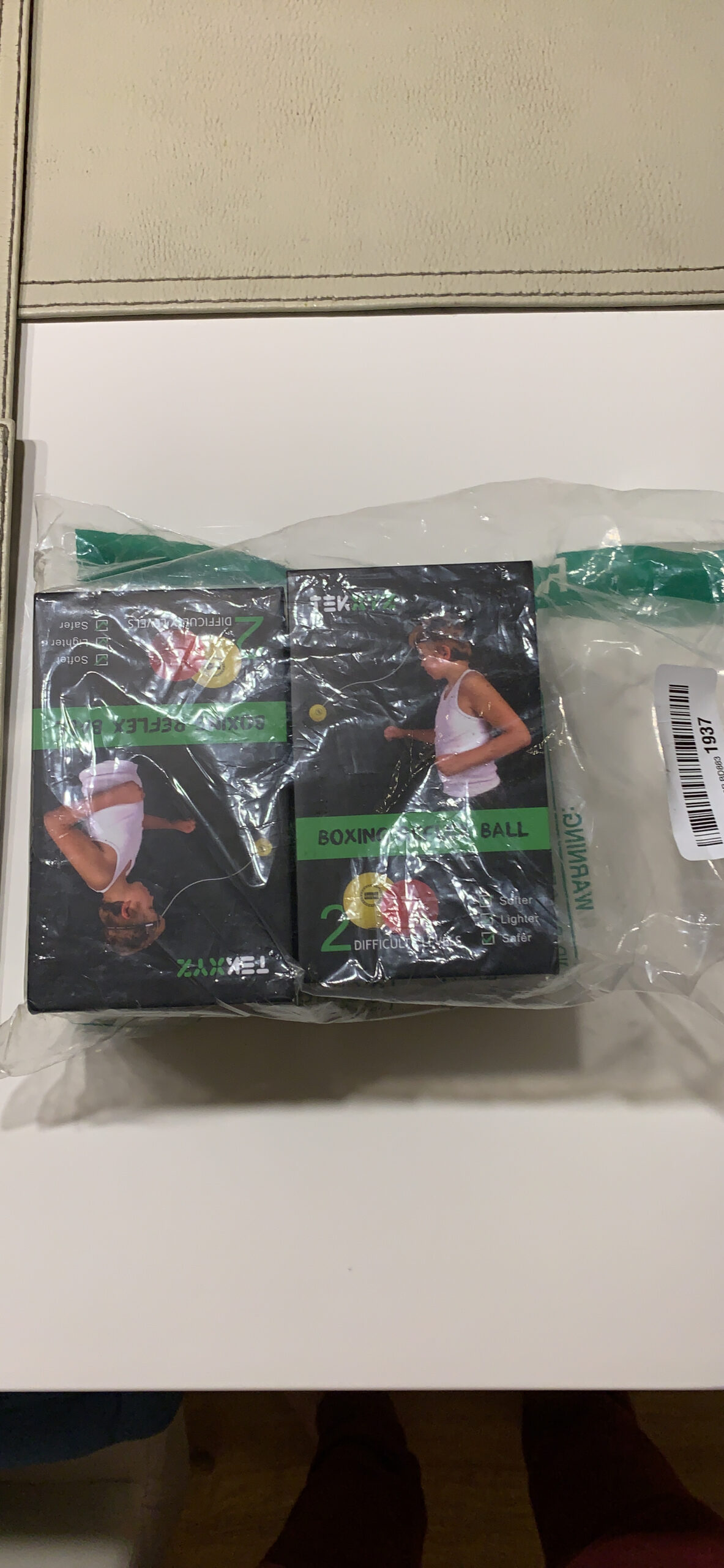 TEKXYZ Reflex Ball Family Pack with Counter App | Online Community for Boxing Ball, Ideal for Coordination, Punching, Stress Relief, Home Workouts & Fitness | Stocking Stuffer Gift for All Ages customer photo 1