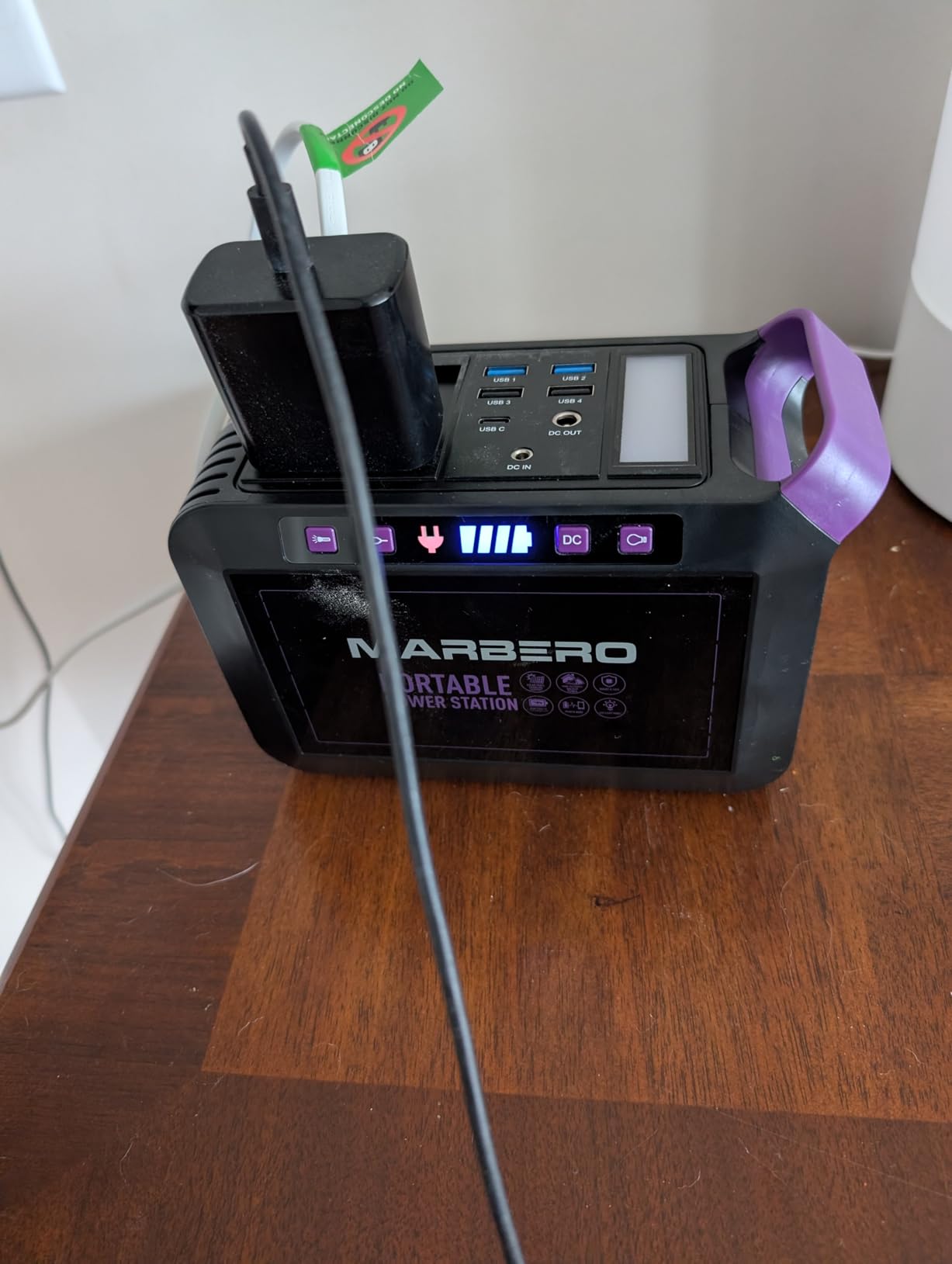 MARBERO Portable Power Station 88Wh Camping Lithium Battery Solar Generator Fast Charging with AC Outlet 120W Peak Power Bank(Solar Panel Optional) customer photo 1
