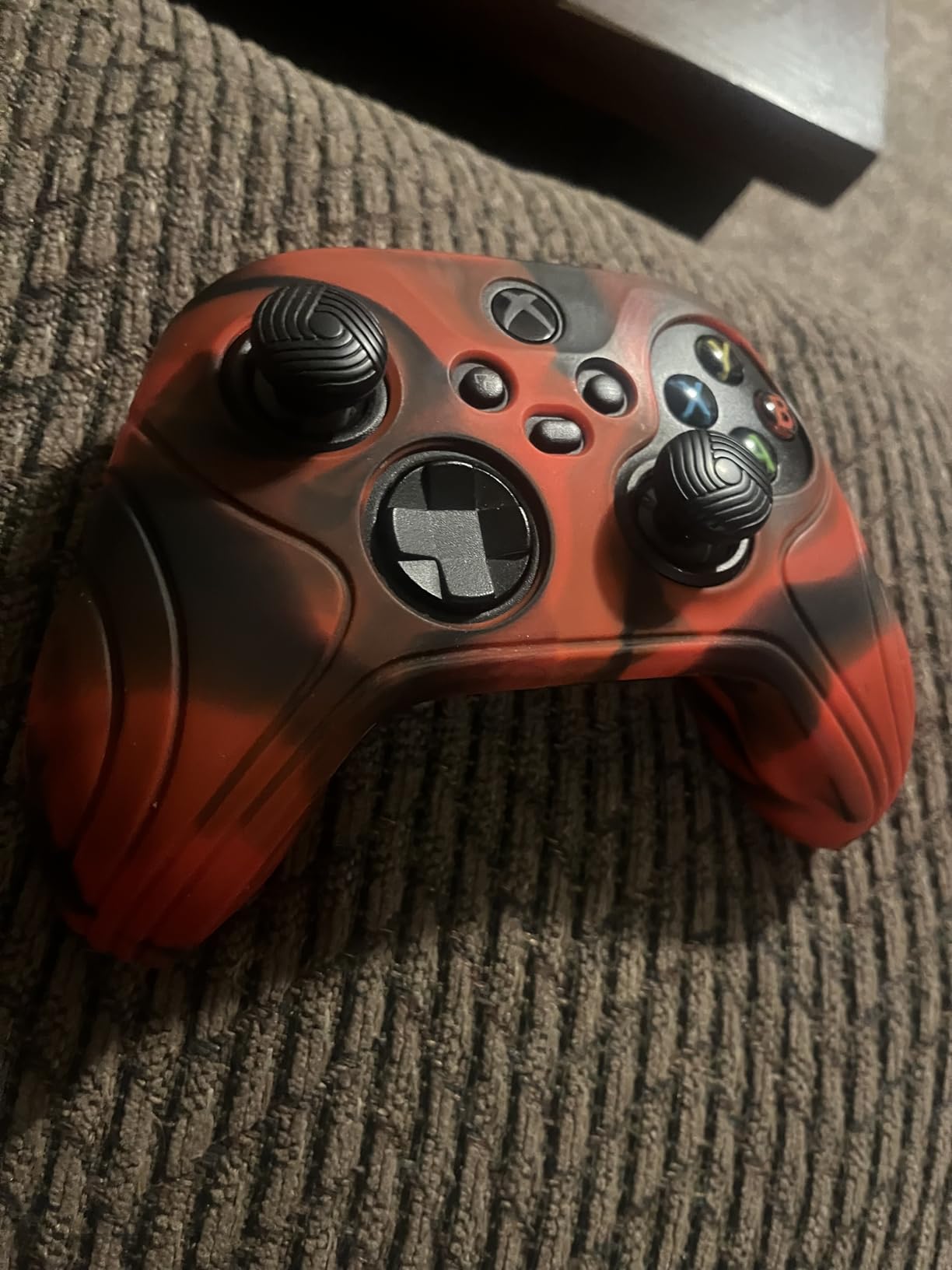 eXtremeRate PlayVital Samurai Edition Anti-Slip Controller Grip Silicone Skin for Xbox Core Controller, Ergonomic Protective Case Cover for Xbox Series S/X w/Thumb Grips - Black customer photo 2