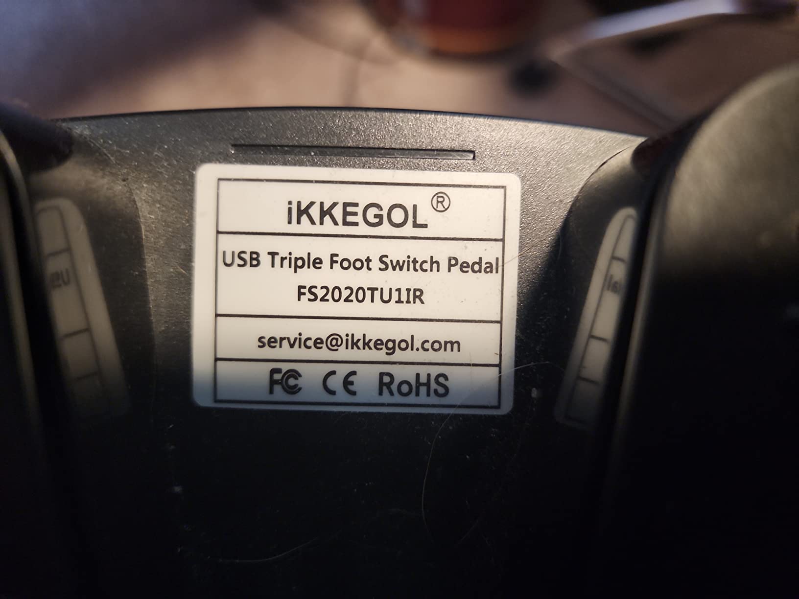 [Upgraded] iKKEGOL USB Triple Foot Pedal Optical Switch Control 3 Key Three Button Program Computer Keyboard Mouse Game Action HID customer photo 2