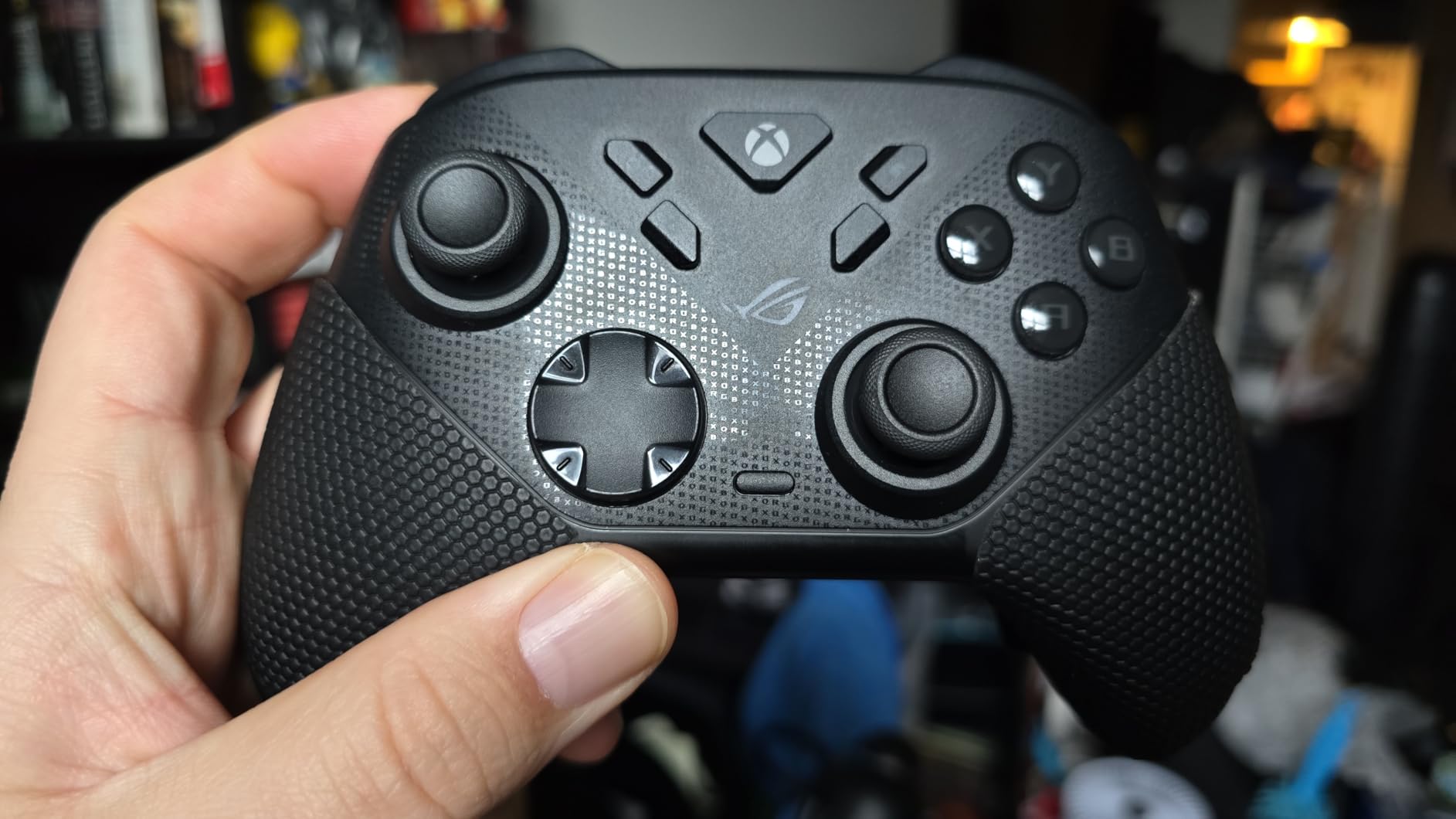 eXtremeRate PlayVital Anti-Skid Sweat-Absorbent Controller Grip for Xbox Core Wireless Controller, Professional Textured Soft Rubber Pads Handle Grips for Xbox Series X/S Controller - Black customer photo 1