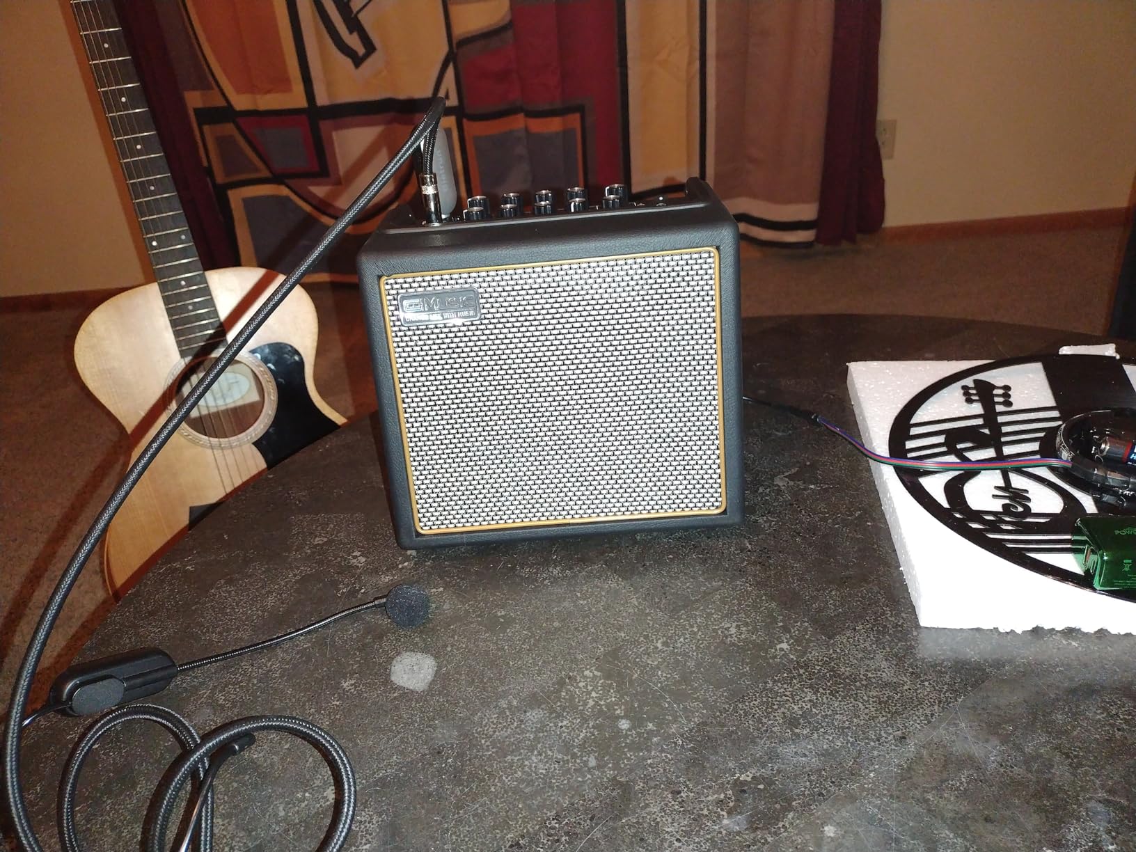Acoustic Guitar Amplifier, 30 Watt Bluetooth Speaker Rechargeable Portable Acoustic Guitar Amp with Reverb Chorus Effect, 3 Inputs customer photo 1