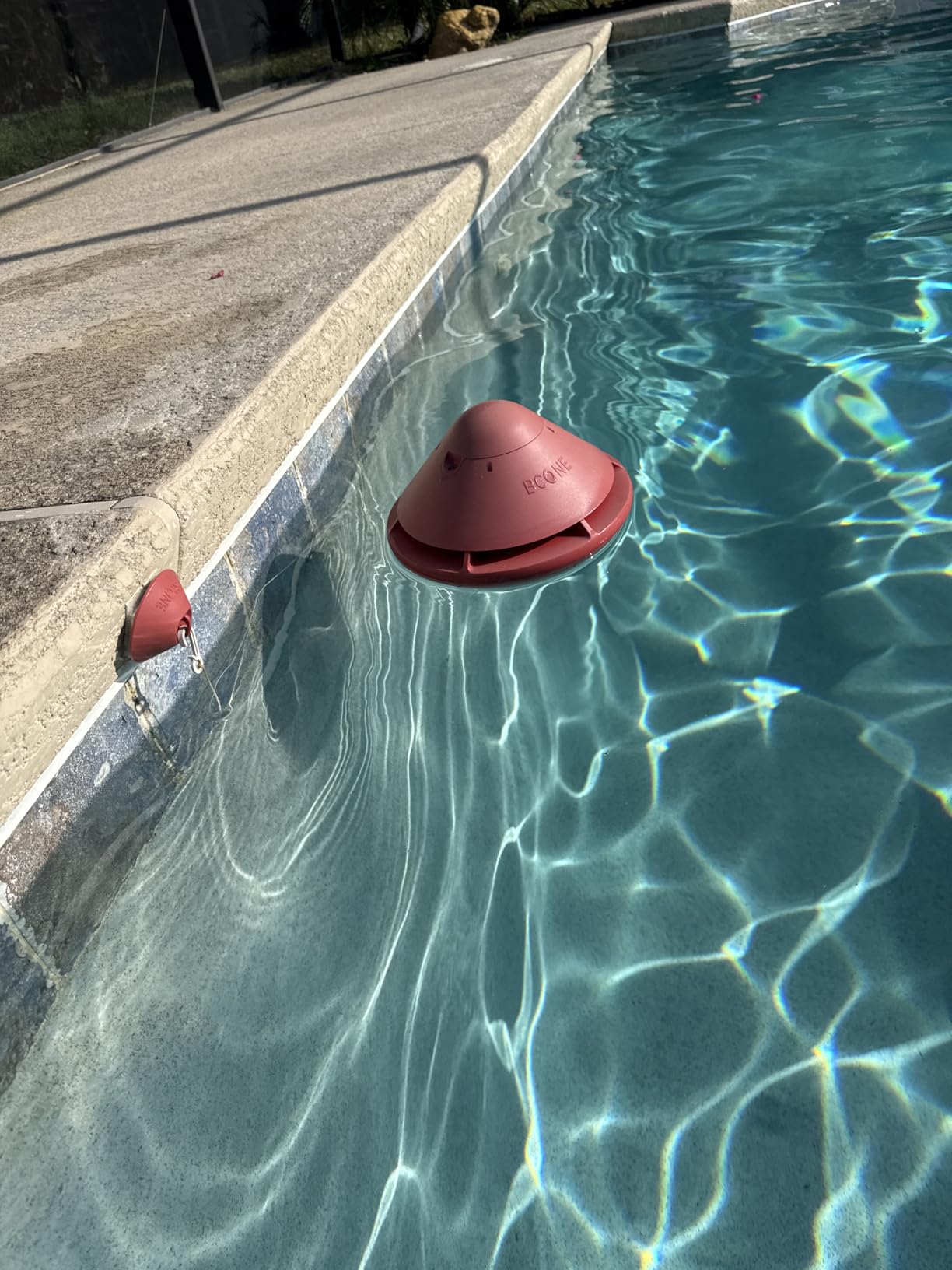 BCONE® Pool Alarm by Lifebuoy® | ASTM F2208 Certified | Floating Safety Device with App Alerts + Alexa Voice Control | 2.4GHz Wi-Fi | for Inground & Above-Ground Pools customer photo 2