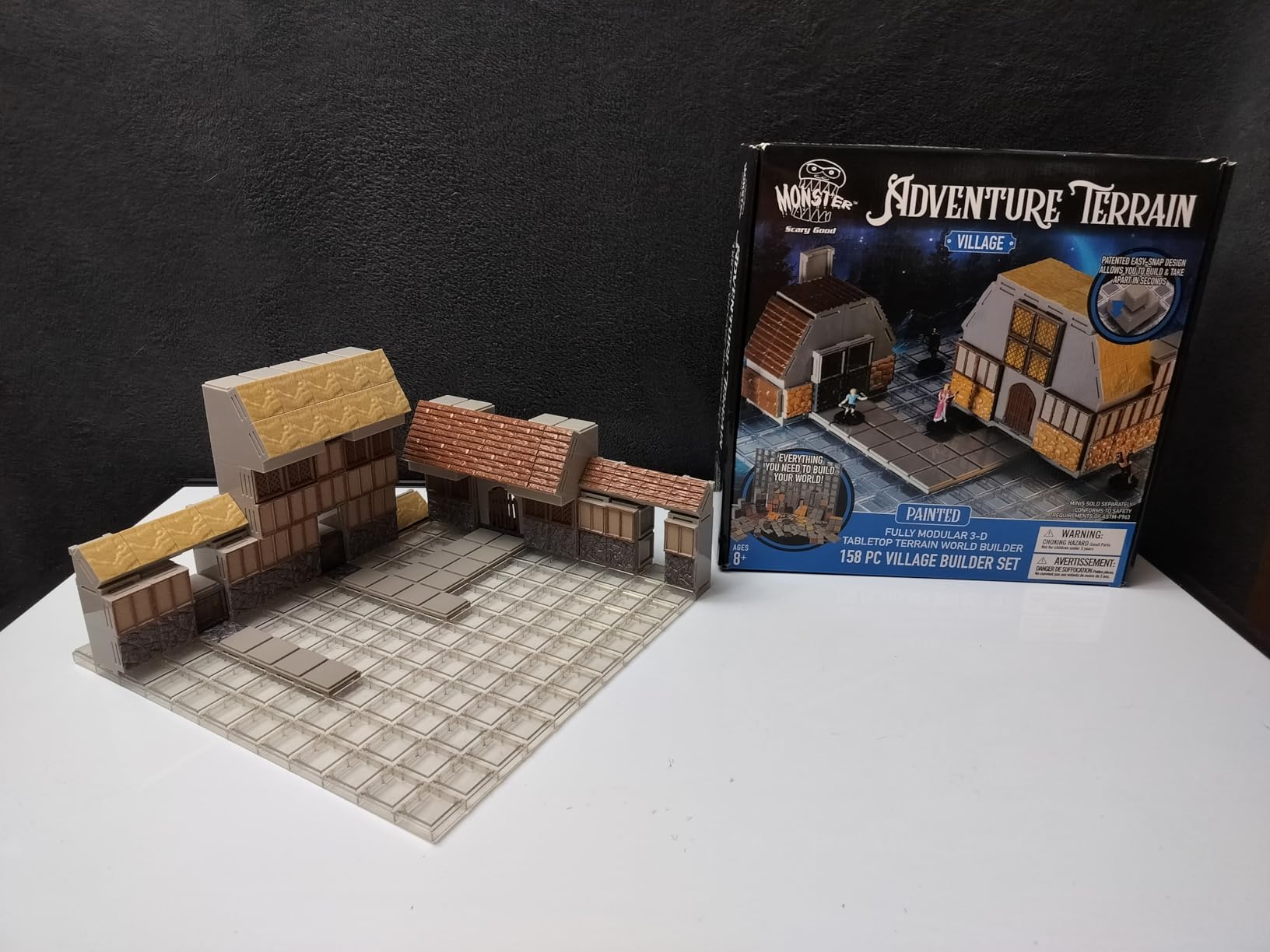 Monster Adventure Terrain 3D Interchangeable Builder System - 107pc Painted Rock Formation Set w Base - Build Modular Worlds in a Snap & Elevate Your Campaign - Compatible with DND Dungeons & Dragons customer photo 1