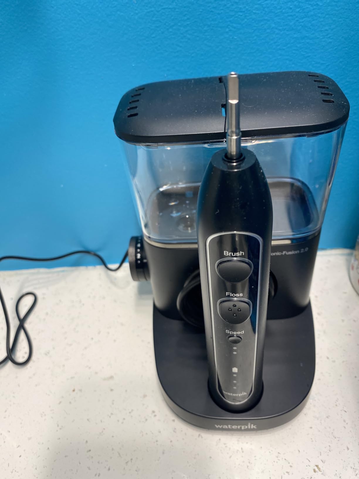 Waterpik Sonic-Fusion 2.0 Professional Flossing Electric Toothbrush with Water Flosser Combo Two In One, For Daily Gum Care and Cleaning Teeth, Braces, Implants, White SF-04CD010-1 customer photo 1