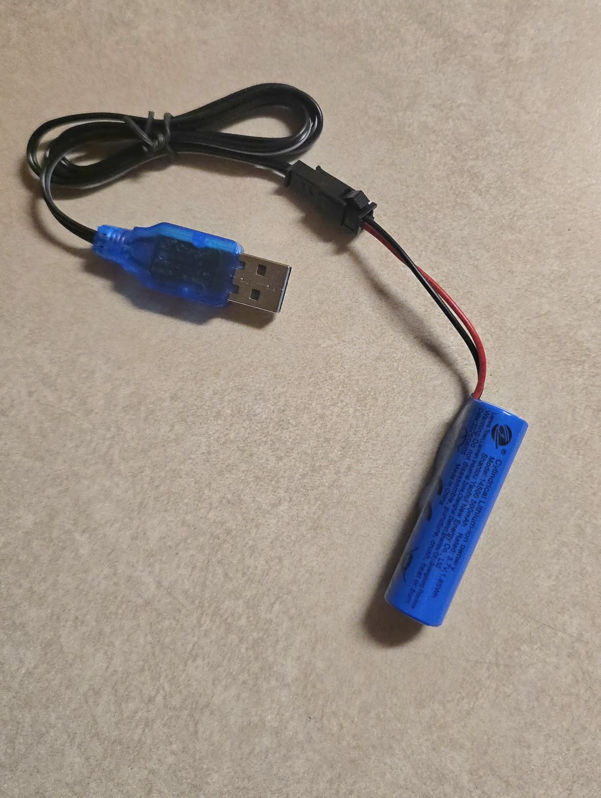 Blomiky 2 Pack 3.7V Lithium Battery Charger Cable with SM-2P Plug Connector for Mini RC Amphibious Stunt Car Boat Trucks 1S Li-ion and Li-Po Battery / 3.7V USB 2 customer photo 1