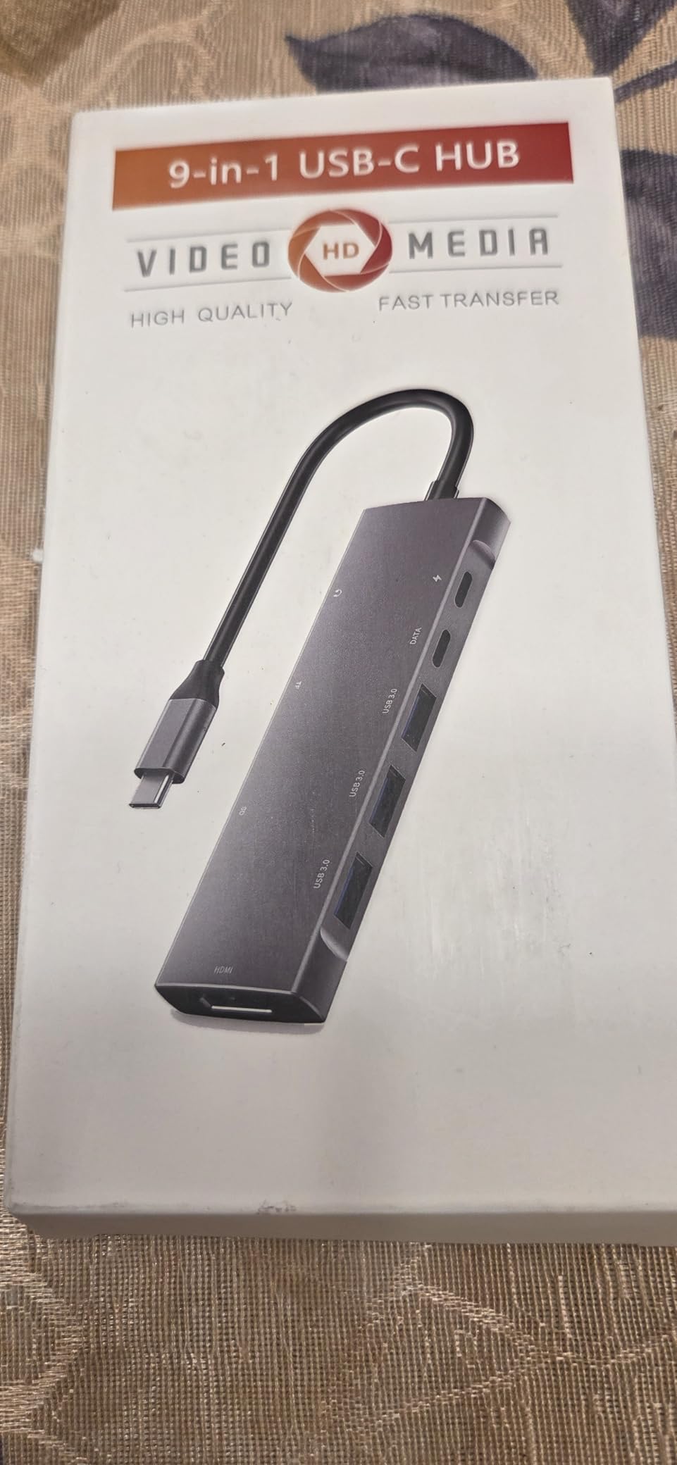 USB C HUB for iPad Pro 9-in-1 Adapter iPad Pro M4 M2 M1 13 12.9 11 inch iPad Air 5 4 Docking Station with 4K HDMI, USB-C PD, SD/TF Card Reader, USB 3.0, 3.5mm Headphone Jack, Type C Data, iPad mini 6 customer photo 2