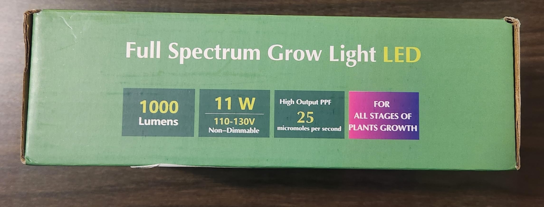 Briignite LED Grow Light Bulb A19, Full Spectrum Grow Light Bulb, 11W (100W Equivalent), 2 Pack customer photo 1