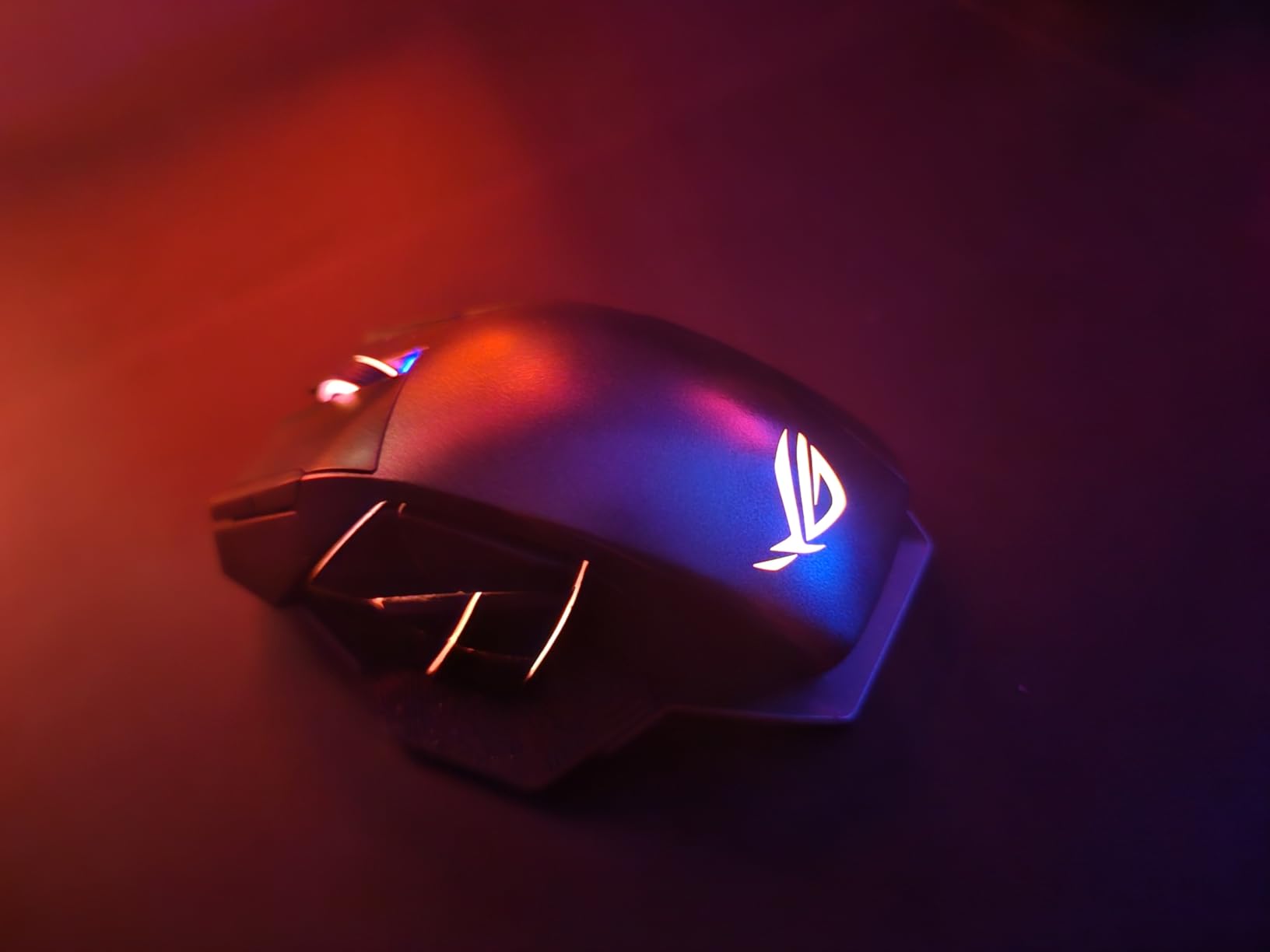 ASUS ROG Spatha X Wireless Gaming Mouse - MMO/MOBA Design, 12 Programmable Buttons, Right-Handed, 168g, Dual-Mode (Wired/2.4GHz), 19K DPI, Magnetic Charging Dock customer photo 2
