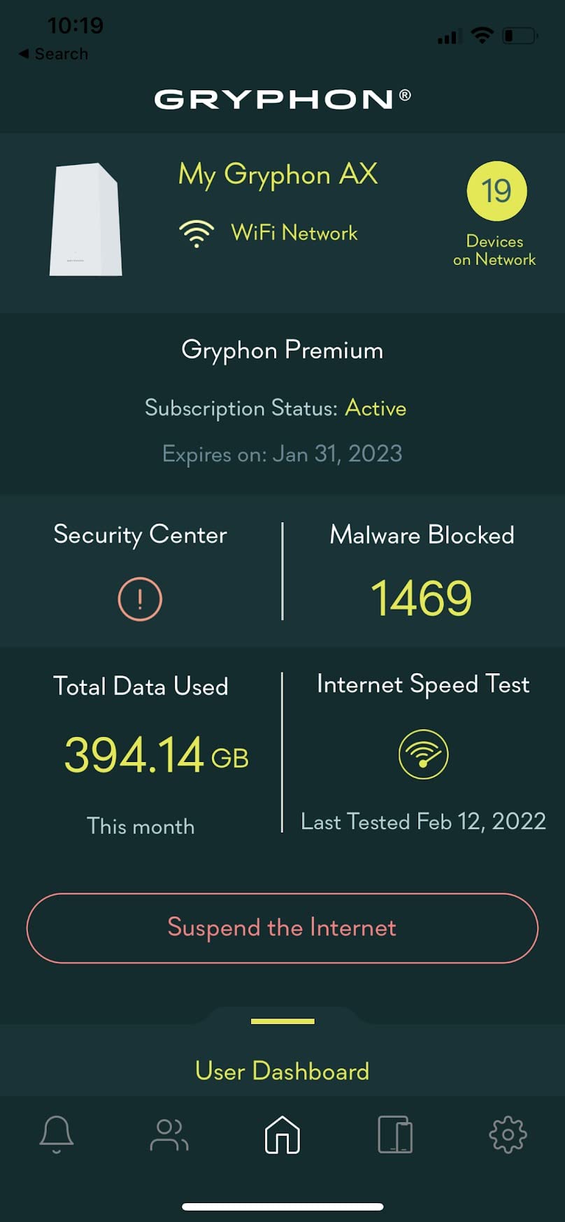 Gryphon AX - Ultra-Fast Mesh WiFi 6 Parental Control Router - Advanced Content Filters and Next-Gen Firewall - 4.3 Gbps Across 3,000 sq. ft. per Router customer photo 1