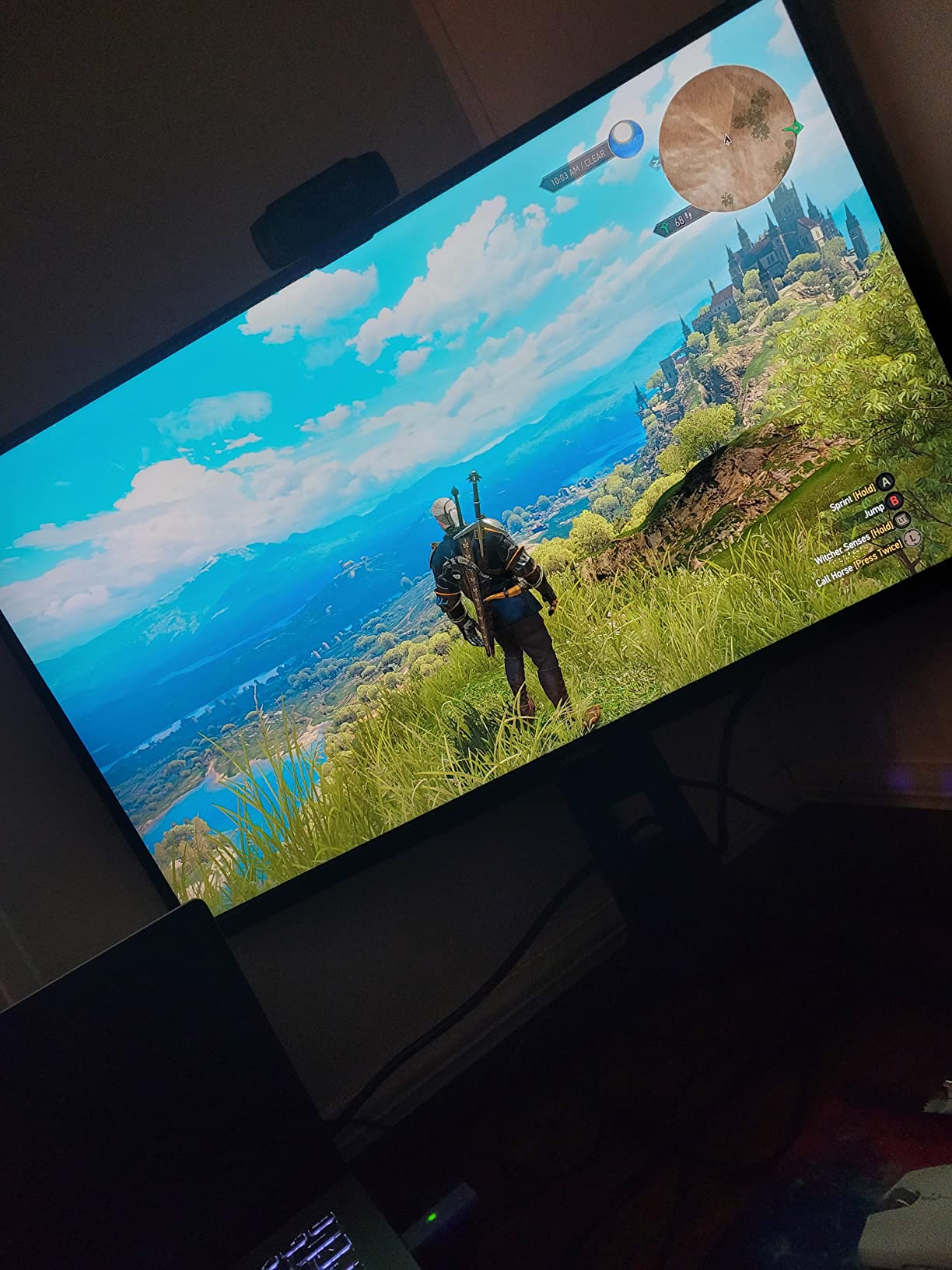 Samsung Odyssey G3 Series 27-Inch FHD 1080p Gaming Monitor, 144Hz, 1ms, 3-Sided Border-Less, VESA Compatible, Height Adjustable Stand, FreeSync Premium (LF27G35TFBNXZA) customer photo 1