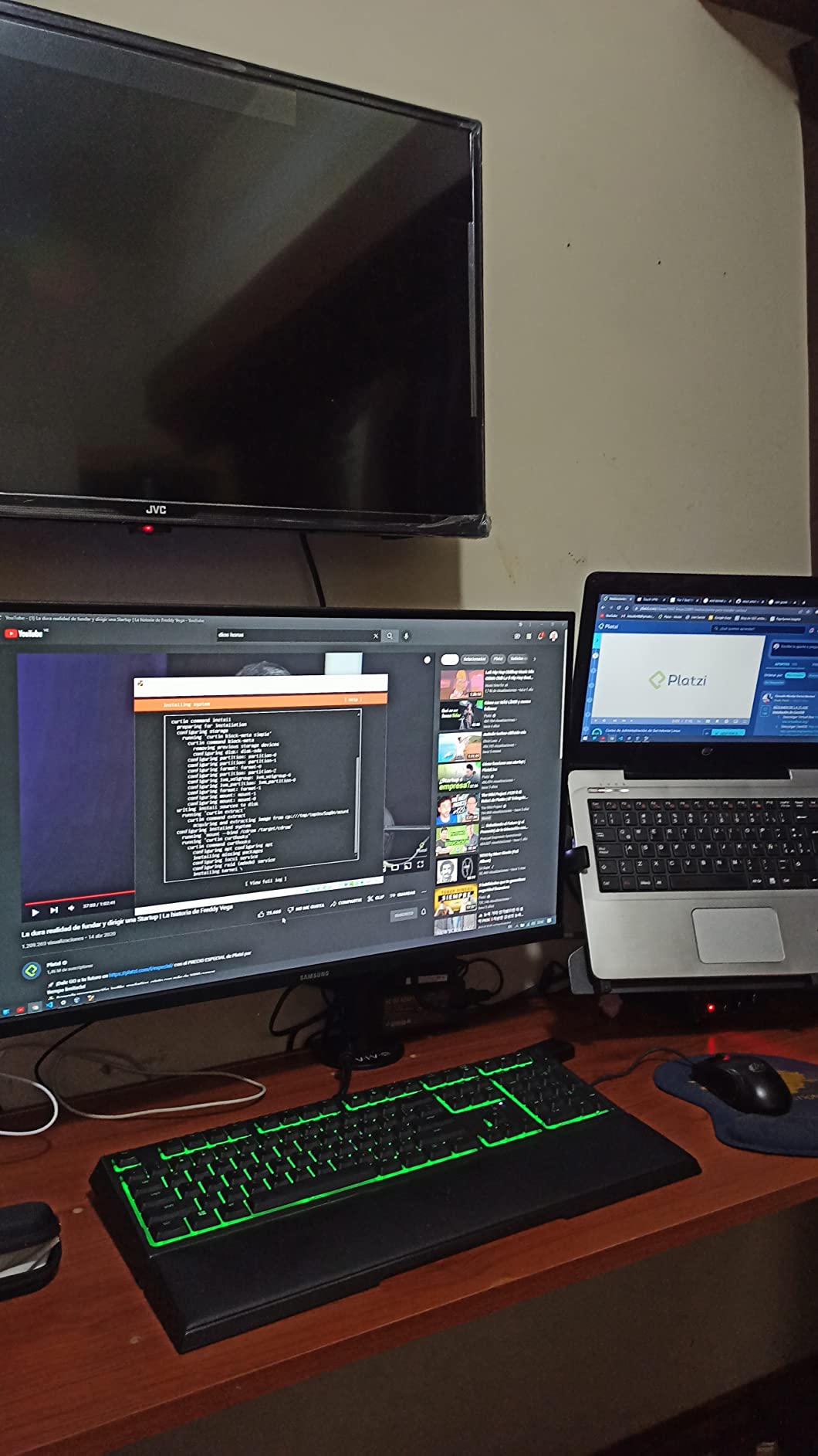 Samsung Odyssey G3 Series 27-Inch FHD 1080p Gaming Monitor, 144Hz, 1ms, 3-Sided Border-Less, VESA Compatible, Height Adjustable Stand, FreeSync Premium (LF27G35TFBNXZA) customer photo 2