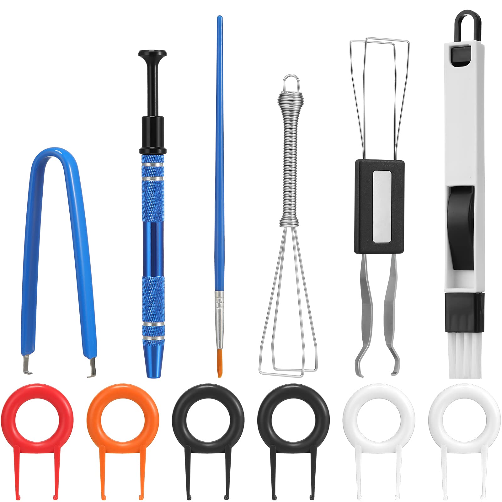 Frienda 12 Pack Keyboard Lube Switch Puller Kits Key Cap Remover Tools Mechanical Switch Opener for Mechanical Keyboard Removing Fixing Cleaning customer photo 1