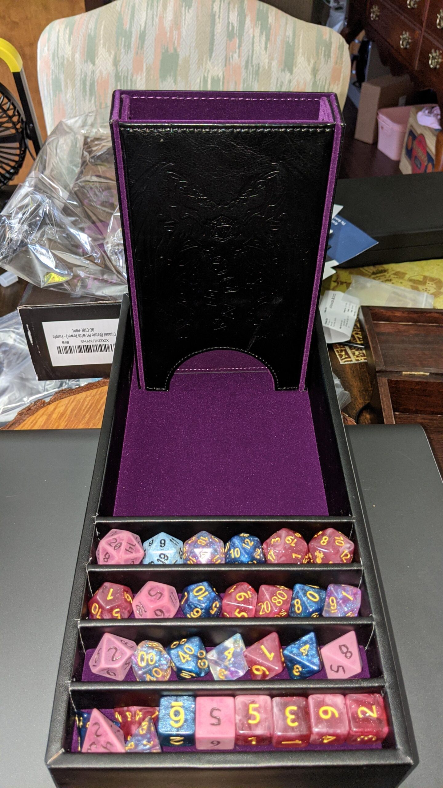 Forged Dice Co. Citadel Dice Tray and Dice Tower - 3 in 1 D&D Dice Box, Storage and Removable Tower - Perfect for RPG and Tabletop Games customer photo 1