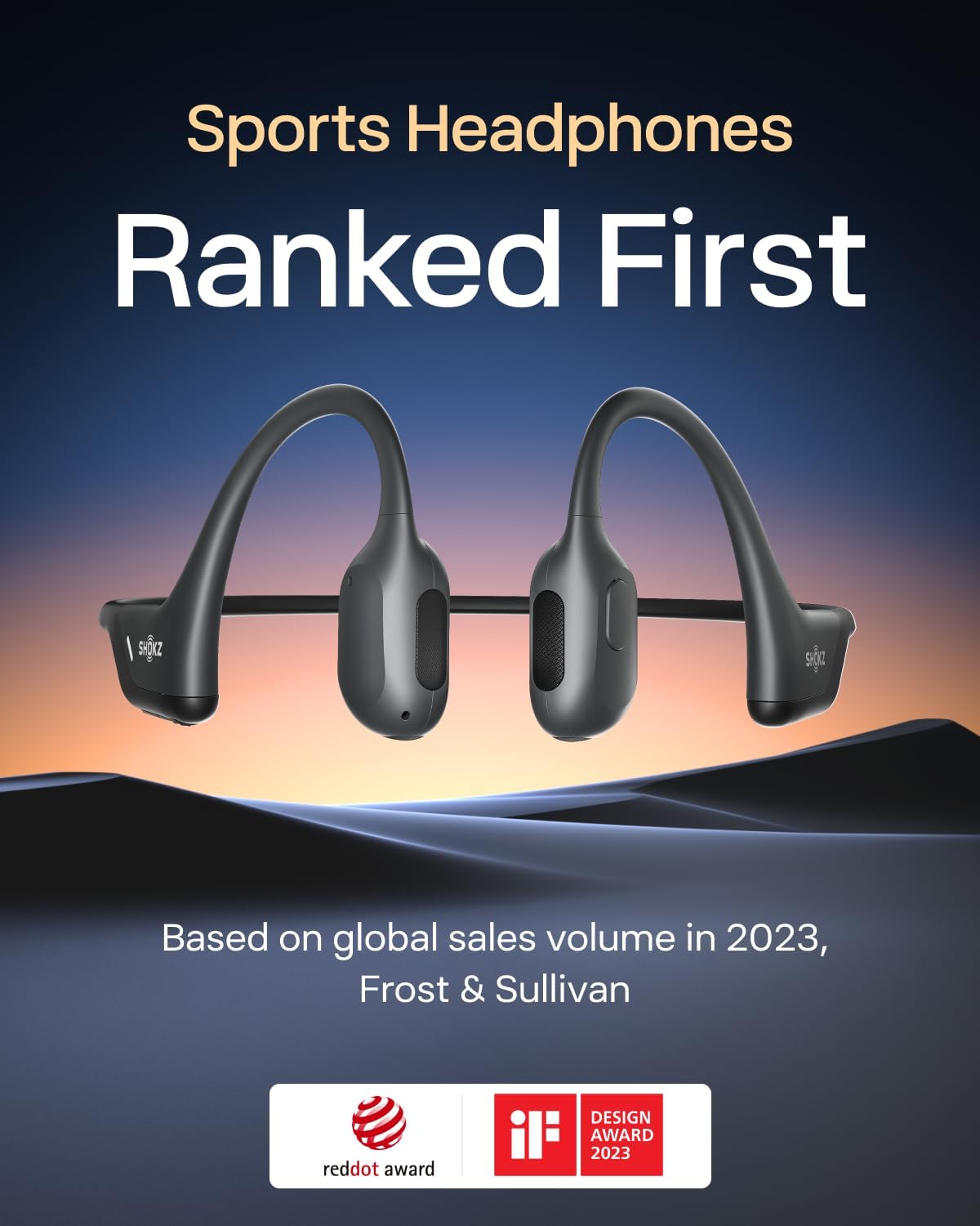 SHOKZ OpenRun Pro-Bone Conduction Headphones, Open-Ear Bluetooth Wireless Sport Headphones for Running and Workout, Sweat Resistant, Long Battery Life, Premium Deep Bass, Mic, with Hair Band, Black customer photo 2