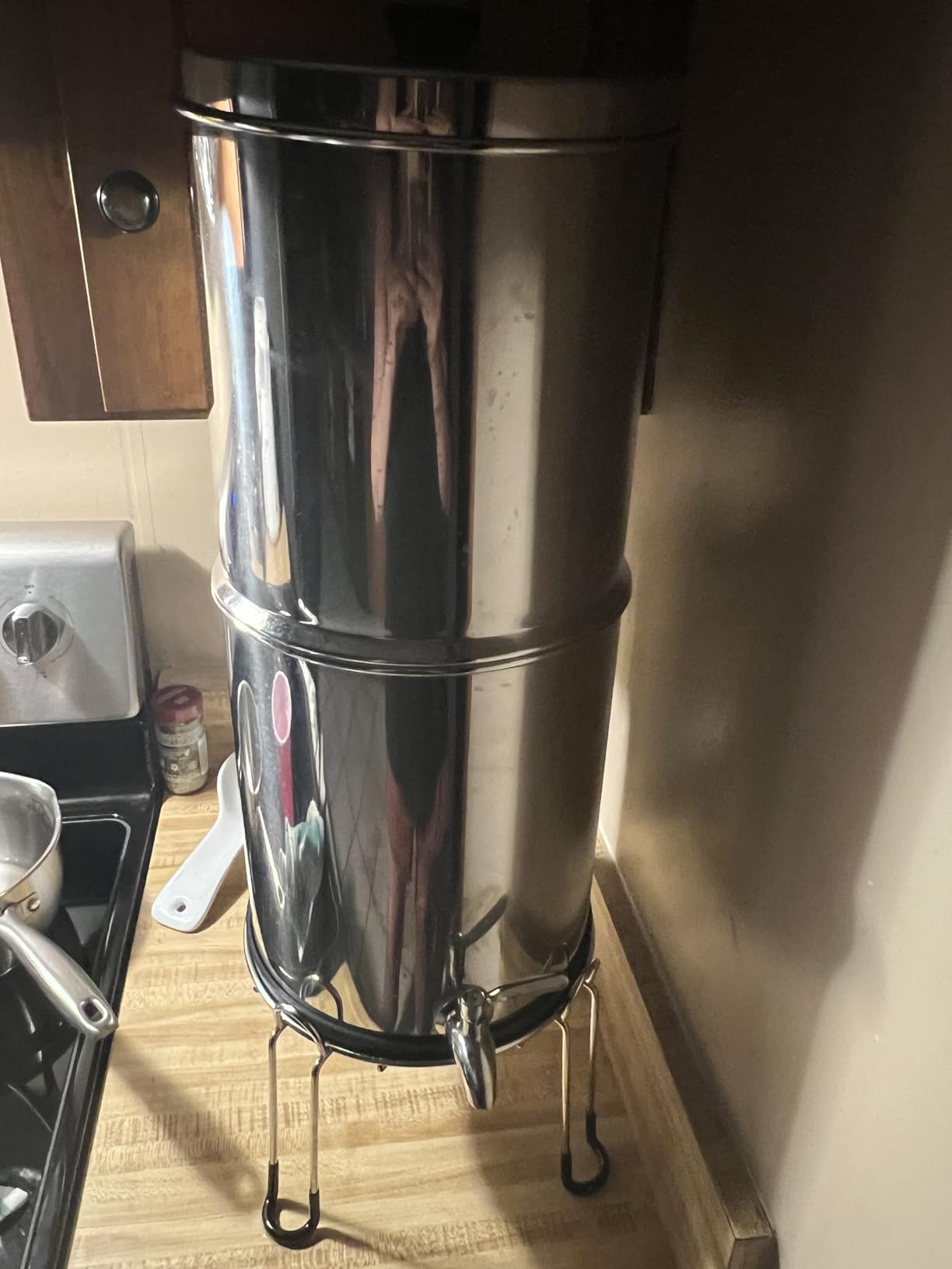 Purewell 3-Stage 0.01μm Ultra-Filtration Gravity Water Filter System, NSF/ANSI 42&372 Certification, 304 Stainless Steel Countertop System customer photo 2