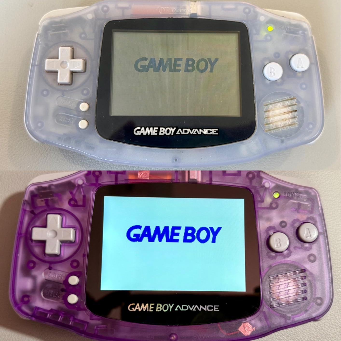 IPS Ready Upgraded eXtremeRate Clear Replacement Shell Full Housing Cover with Buttons for Gameboy Advance GBA customer photo 2
