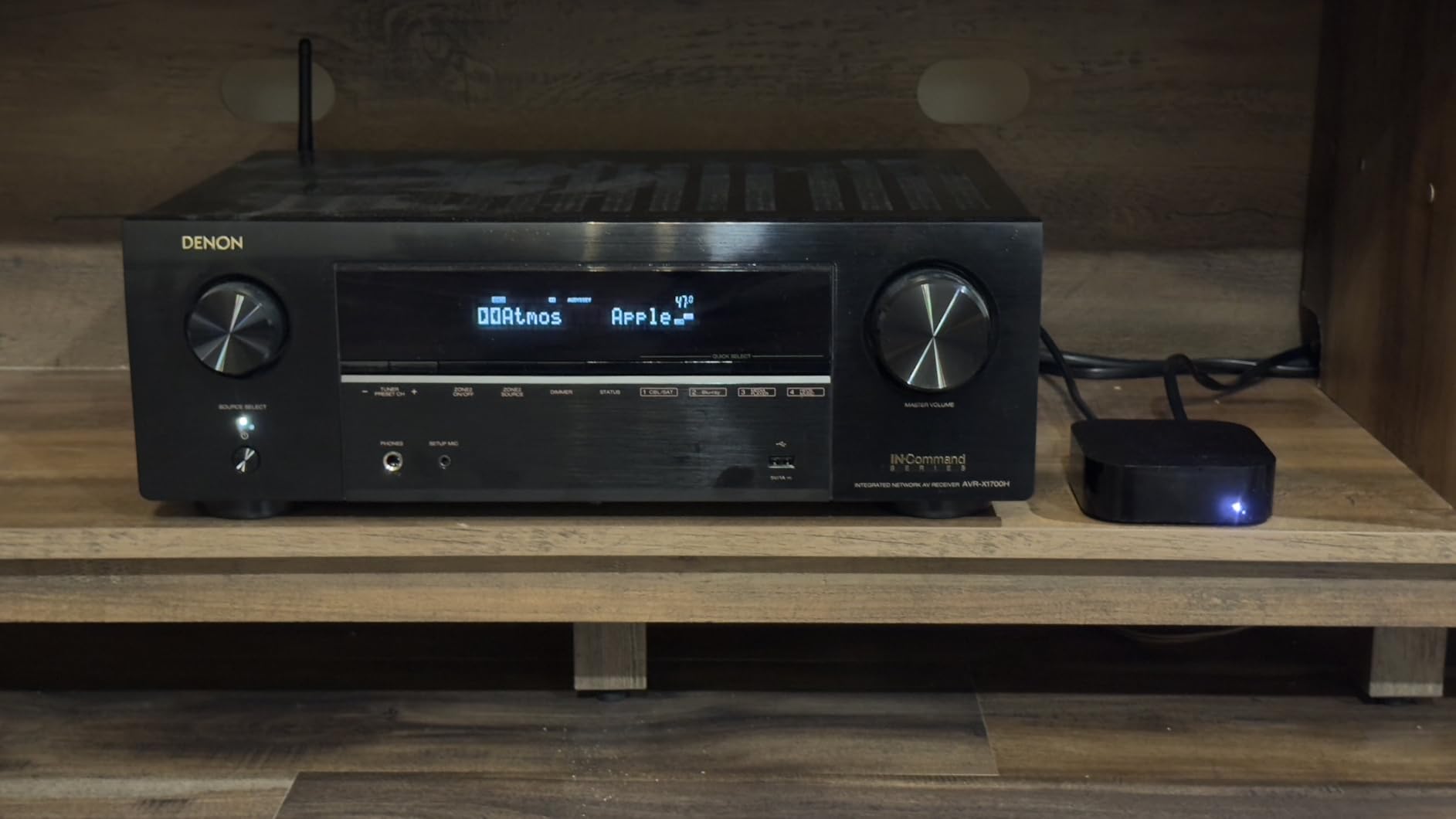 Denon AVR-X1700H 7.2 Channel AV Receiver - 80W/Channel, Advanced 8K HDMI Video w/eARC, Dolby Atmos, DTS:X, Built-in HEOS, Amazon Alexa Voice Control customer photo 1