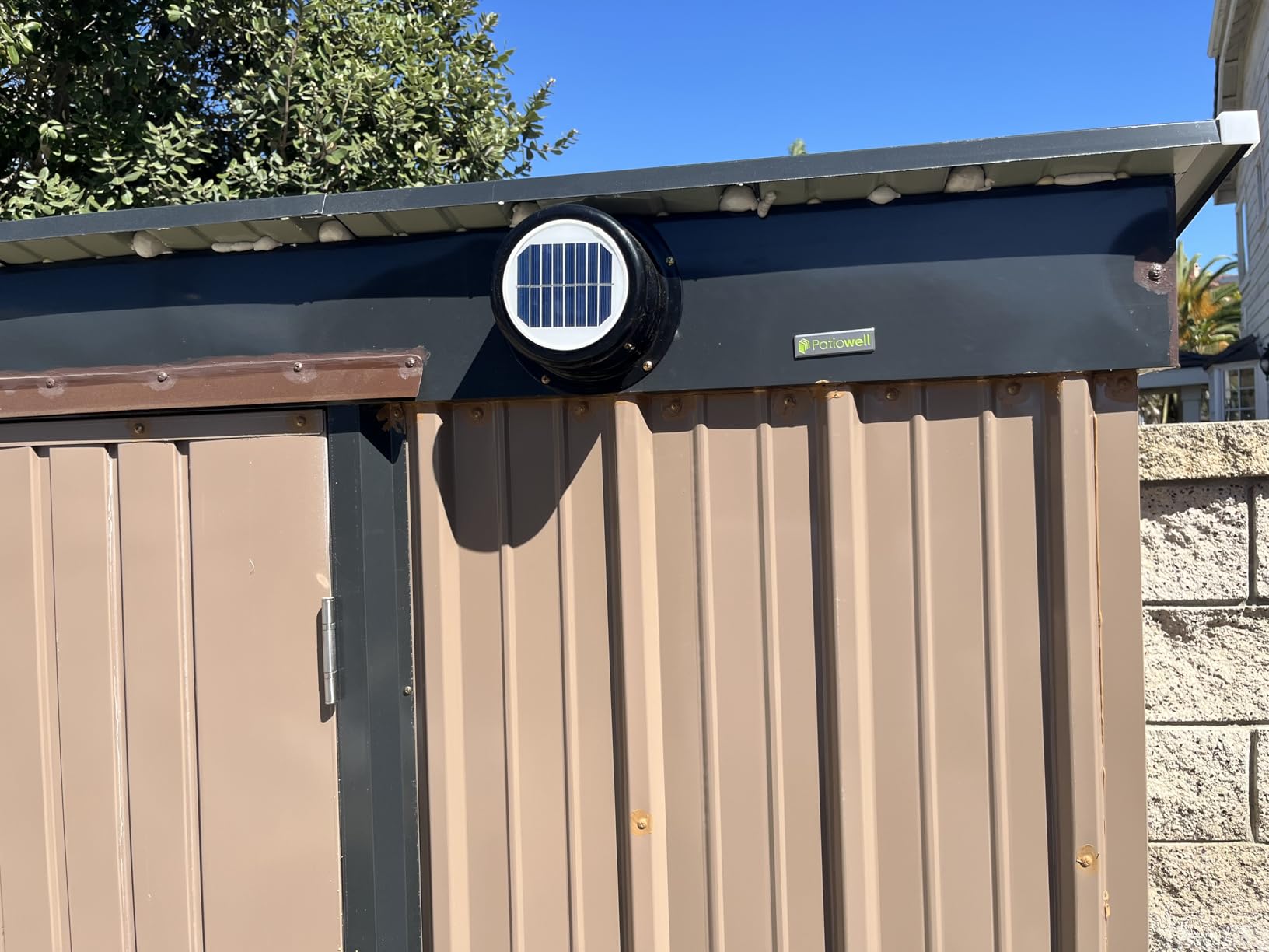 RecPro RV Solar Ventilation Fan | Solar Powered Ceiling Vent with Fan | For RV, Marine, Camper, Shed, Trailer (White) customer photo 1